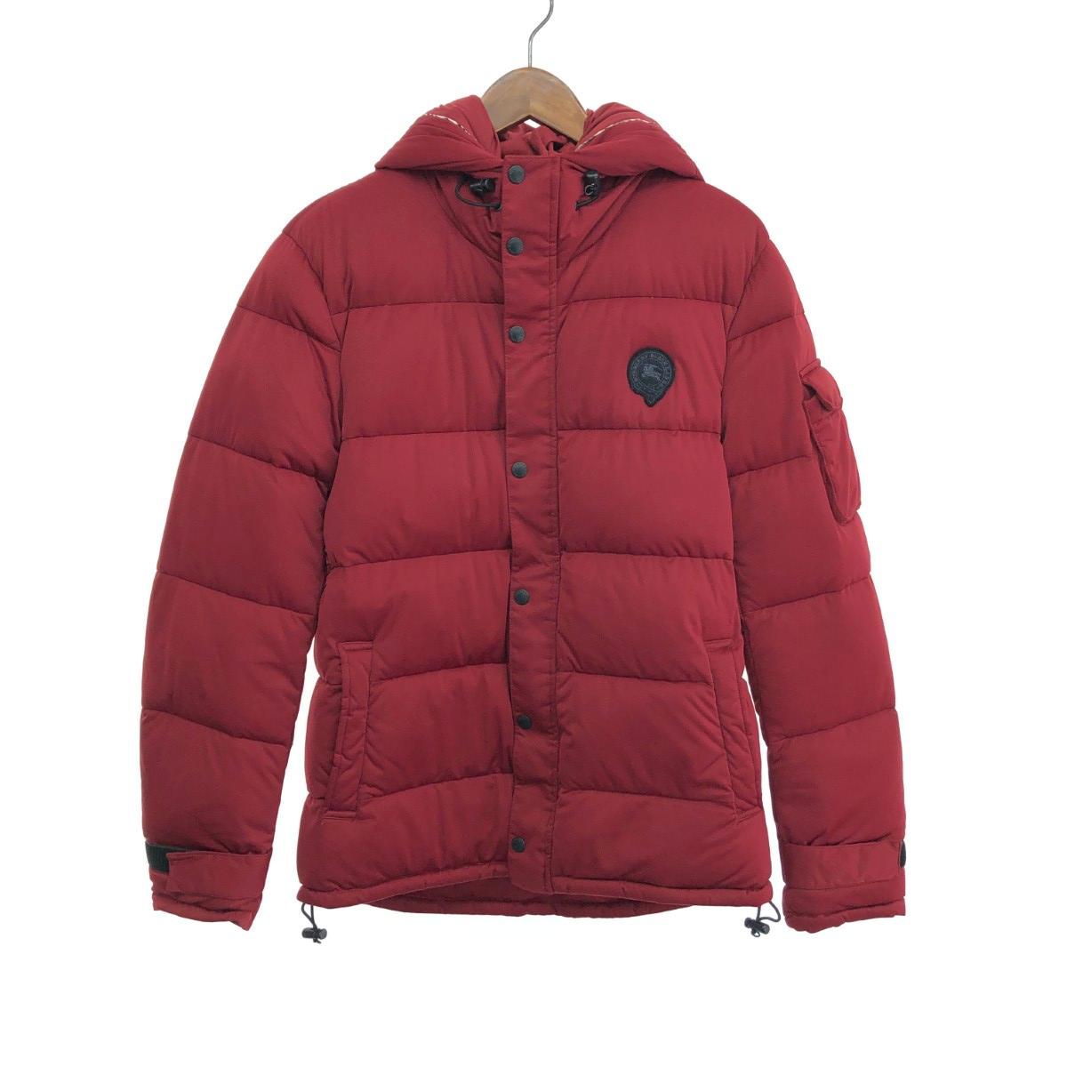 BURBERRY BLACK LABEL バーバリーブラックレーベル ダウンジャケット サイズ:LL ダウン95％ BPM21-319-18 レッド メンズ【中古】