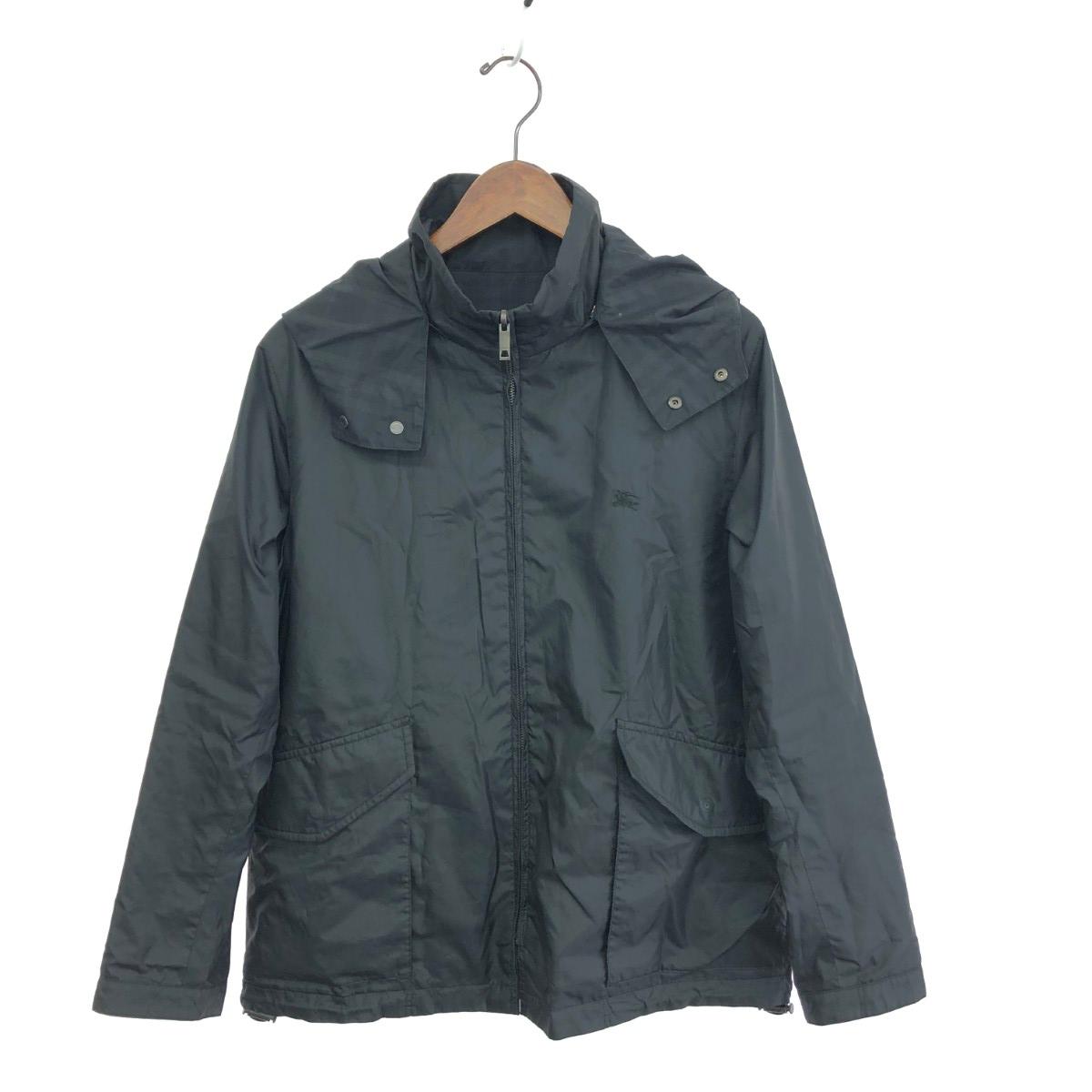 ◆ Fashion THE SALE客体商いもの◆ BURBERRY LONDON バーバリーロンドン ジップアップフーデットジャケット   読み合わせる/リヴァーシブル    黒いこと メンズ【中古】