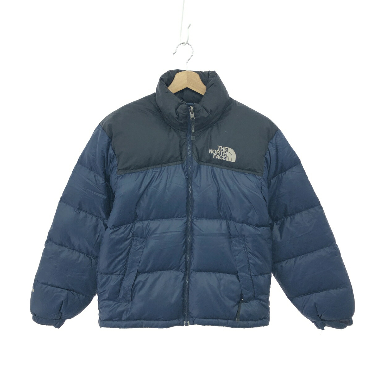 THE NORTH FACE ザノースフェイス ヌプシダウンジャケット  大きさ:XS 韓国製    黒いこと/米国海軍 メンズ【中古】