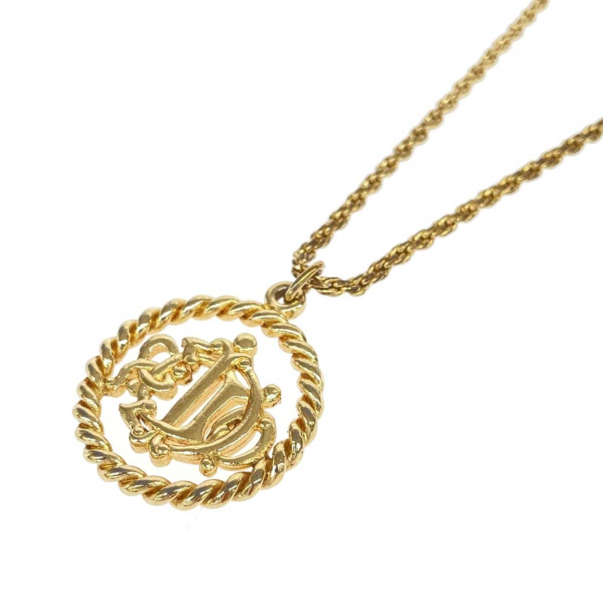 Christian Dior ディオール 頸飾り   Dior/旗幟/旧ロゴタイプ/GP/    ゴールド色合い レディース【中古】