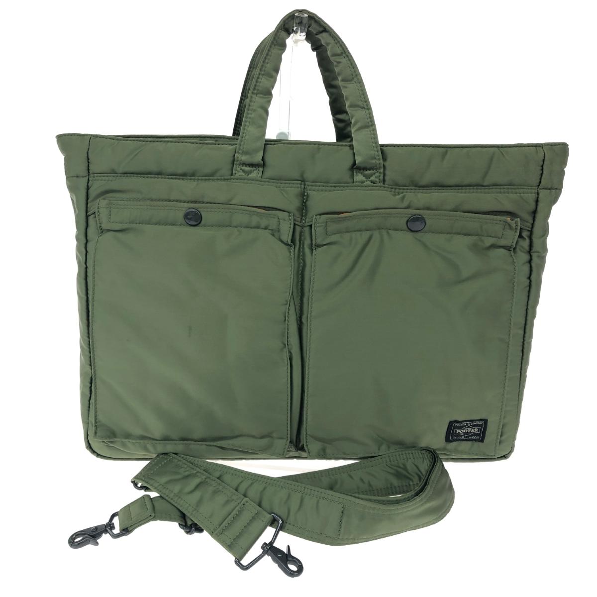 PORTER ポーター タンカー/ヘルメットバッグ ナイロン カーキ メンズ【中古】