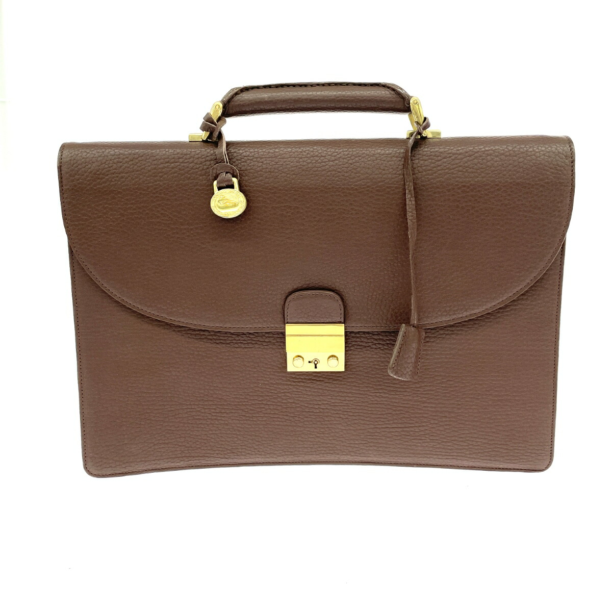 DOONEY\u0026BOURKE ドゥーニー\u0026バーク 商行為御徒面子 好ましい  ブリーフ入れもの なめし革    赤銅色 メンズ【中古】