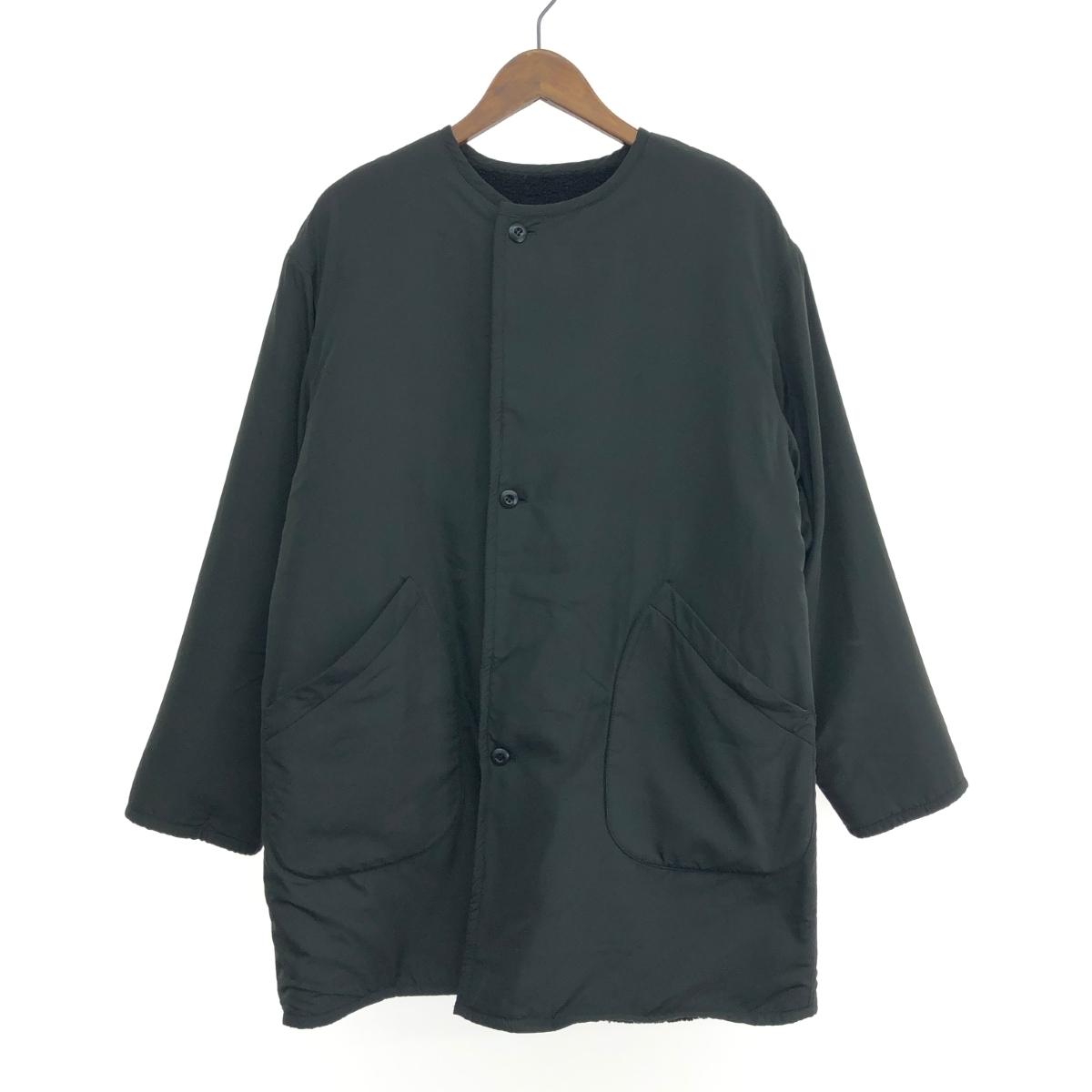 HYSTERIC GLAMOUR ヒステリックグラマー ノーカラーリバーシブルコート サイズ:FREE ボア 01243AC02/2024FW ブラック メンズ【中古】|リサイクル ティファナ