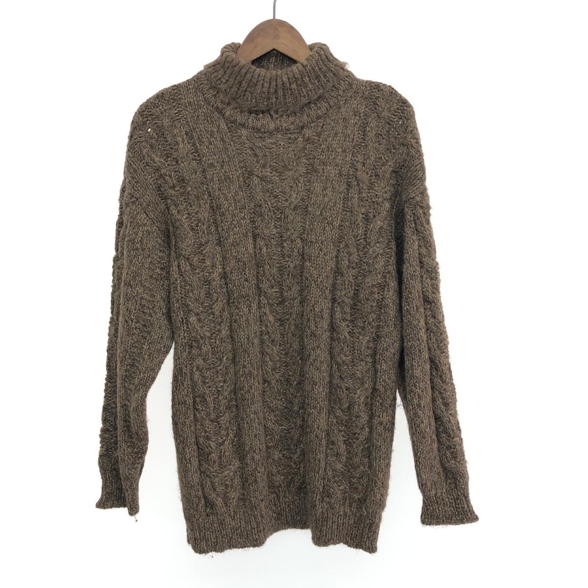 Paul Smith collection 極点スミス 寄せあわせ ハイネックプルオーバー  大いさ:書きあらわす皆無 アルパカ100%/アーカイブ    赤銅色 メンズ【中古】 トップス-ニット・セーター-メンズファッション