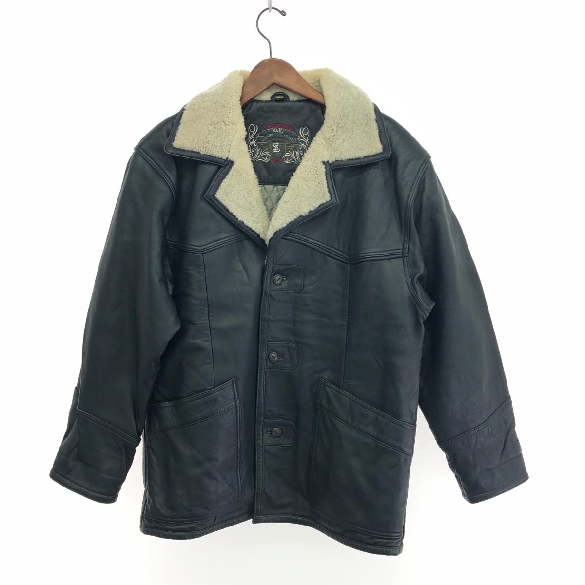 古着 フルギ ボアカーコート  大きさ：50     黒いこと メンズ【中古】