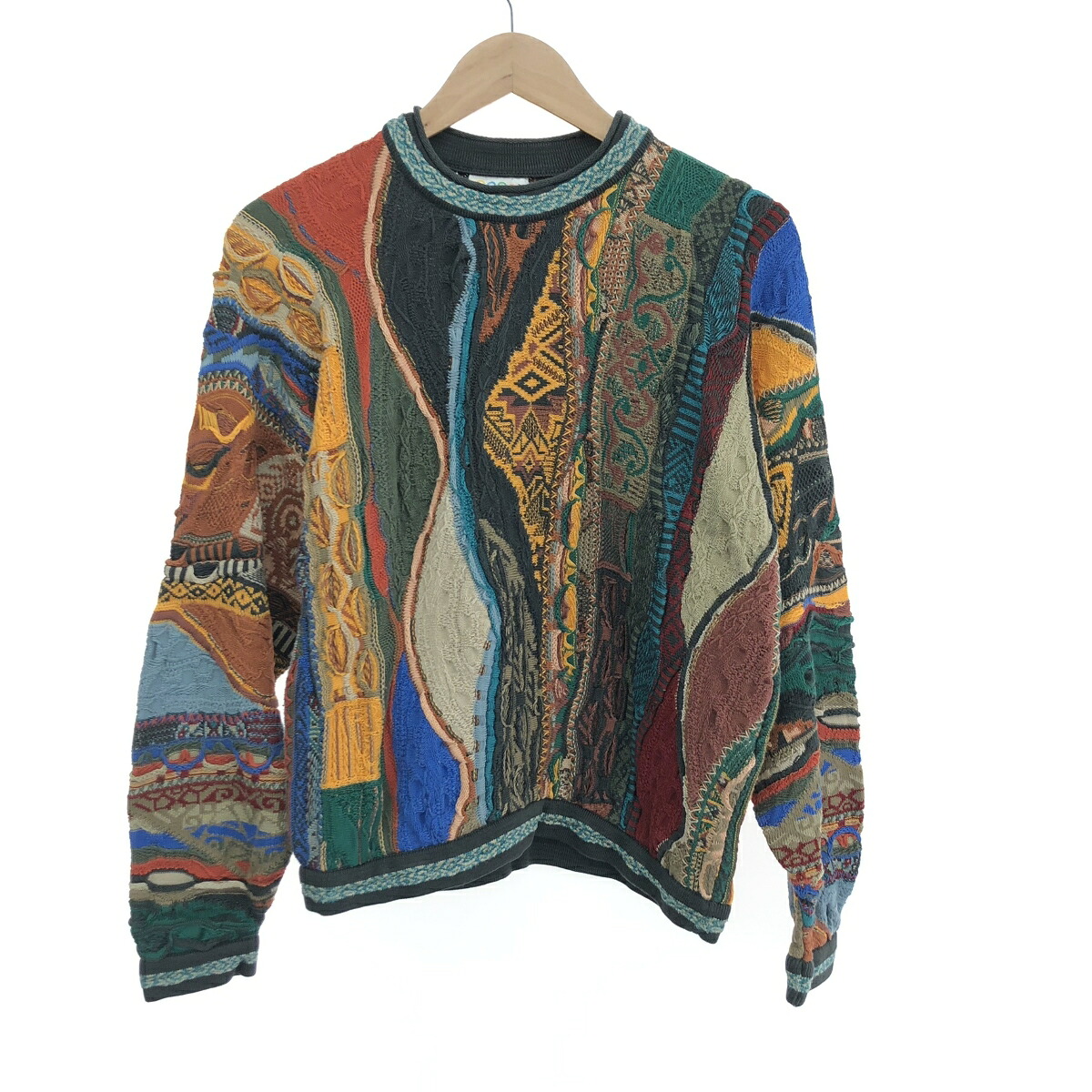 COOGI クージー 3D編み物  大いさ:S 綿織物    マルチ色合い メンズ【中古】 ニット・セーター-トップス-メンズファッション