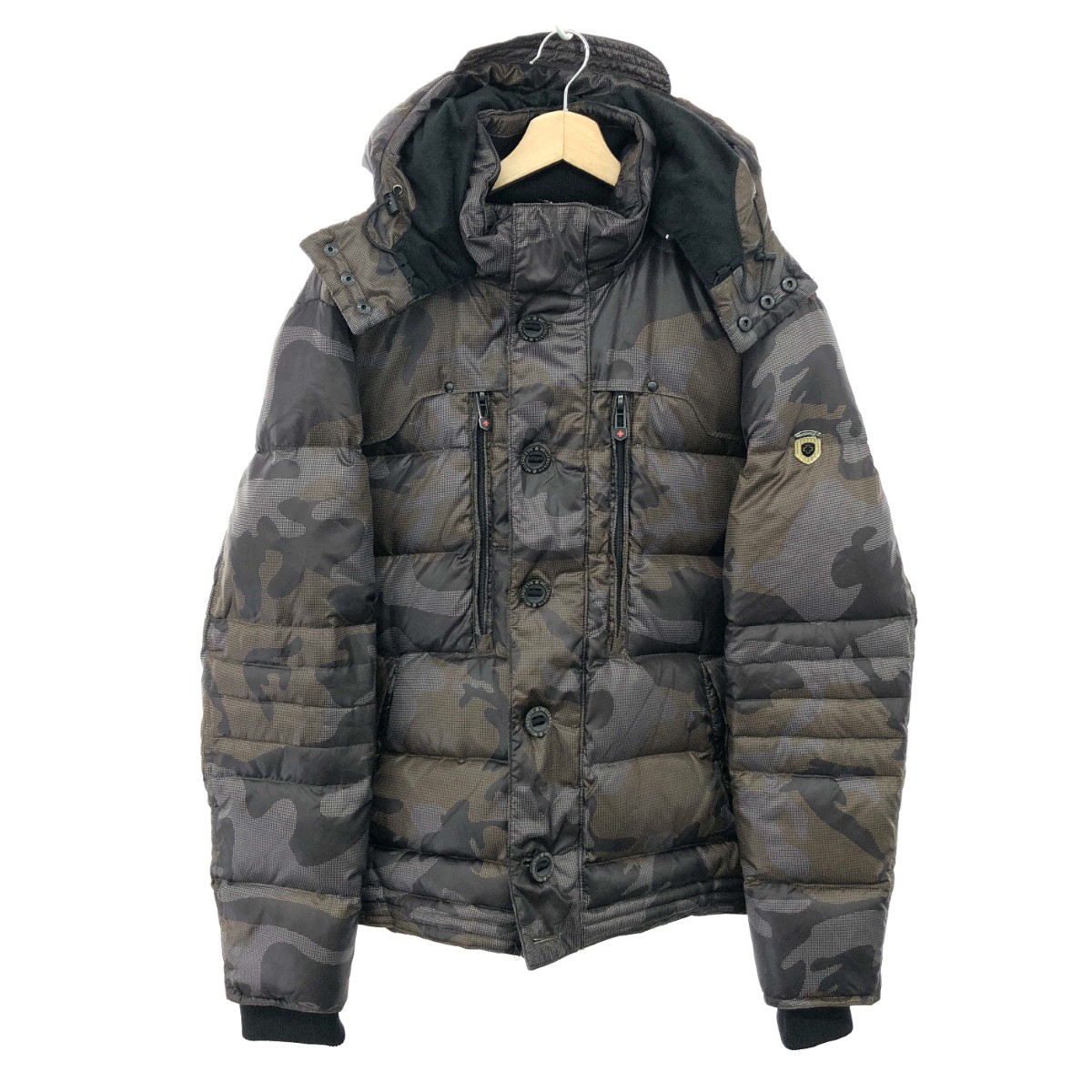 WELLENSTEYN ウェレンステイン ダウンジャケット 良好 サイズ:XL カモフラージュ カーキ メンズ【中古】|リサイクル ティファナ