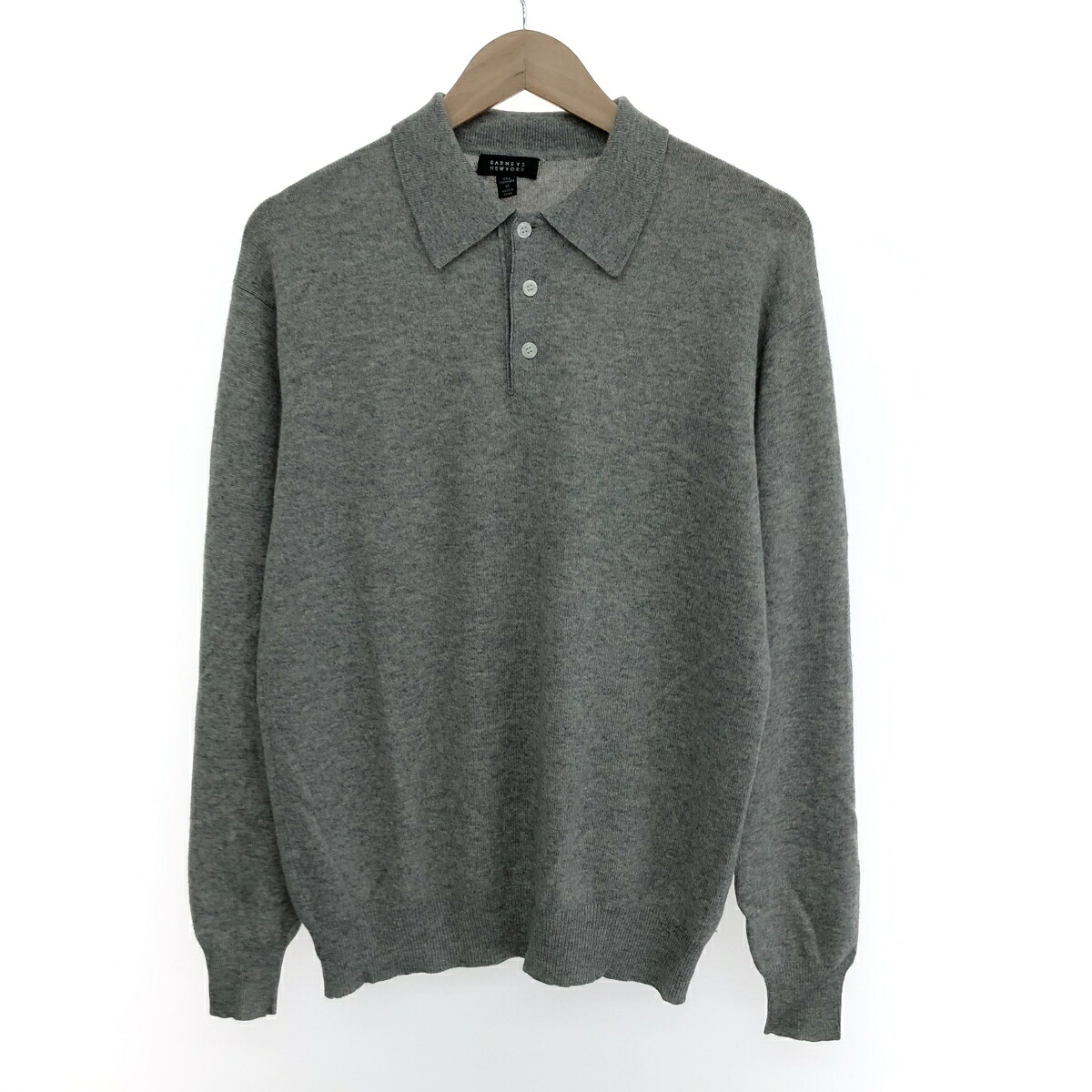 BARNEYS NEWYORK バーニーズニューヨーク ニット サイズ:M カシミヤ100％ グレー メンズ【中古】｜リサイクル ティファナ