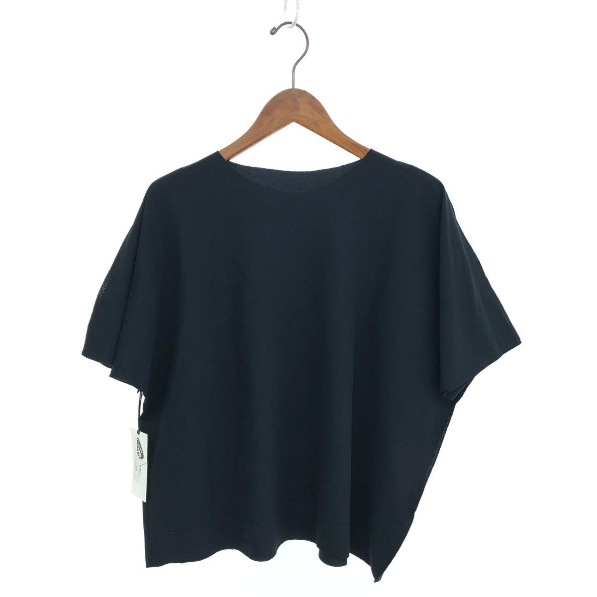 me isseymiyake ミーイッセイミヤケ ドルマンスリーブカットソー 未当て嵌める品   MI92KK536   黒いこと レディース【中古】