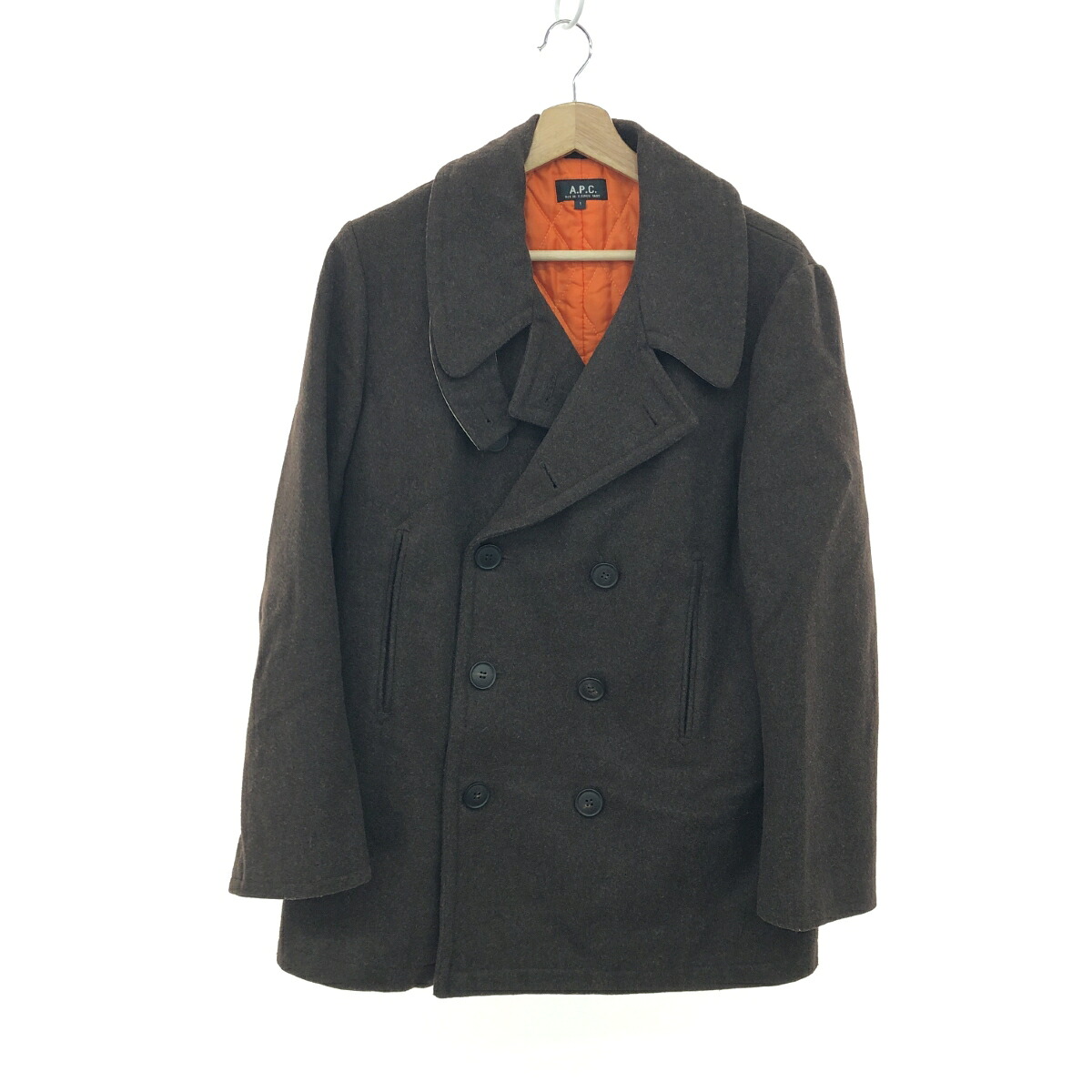 A.P.C. アーペーセー Pコート サイズ:1 アーカイブ ブラウン メンズ【中古】|リサイクル ティファナ