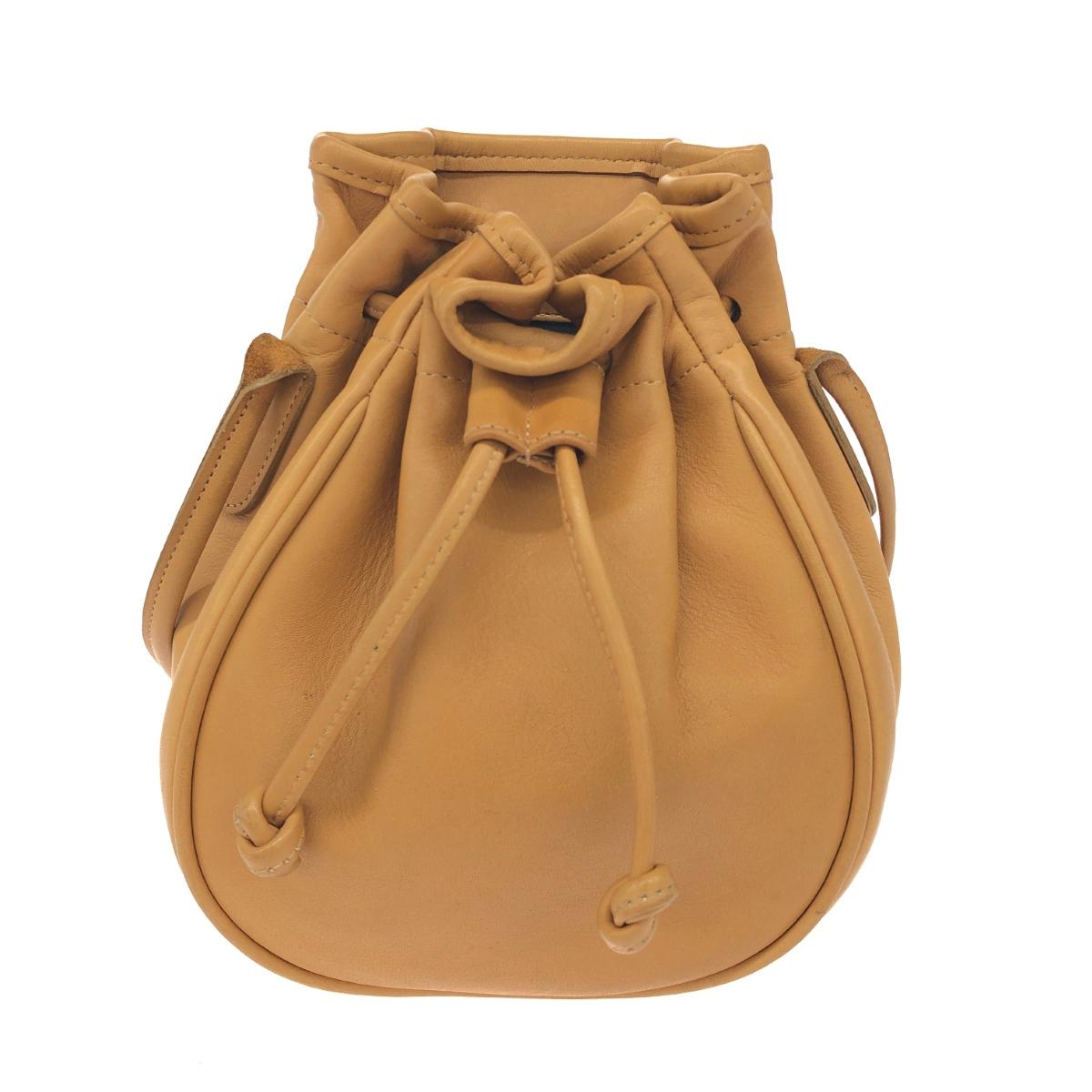 COACH コーチ職 オールドコーチ/合切袋ミニショルダーバッグ   USA製/グラブタンレザー 231/ポシェット   駱駝 レディース【中古】
