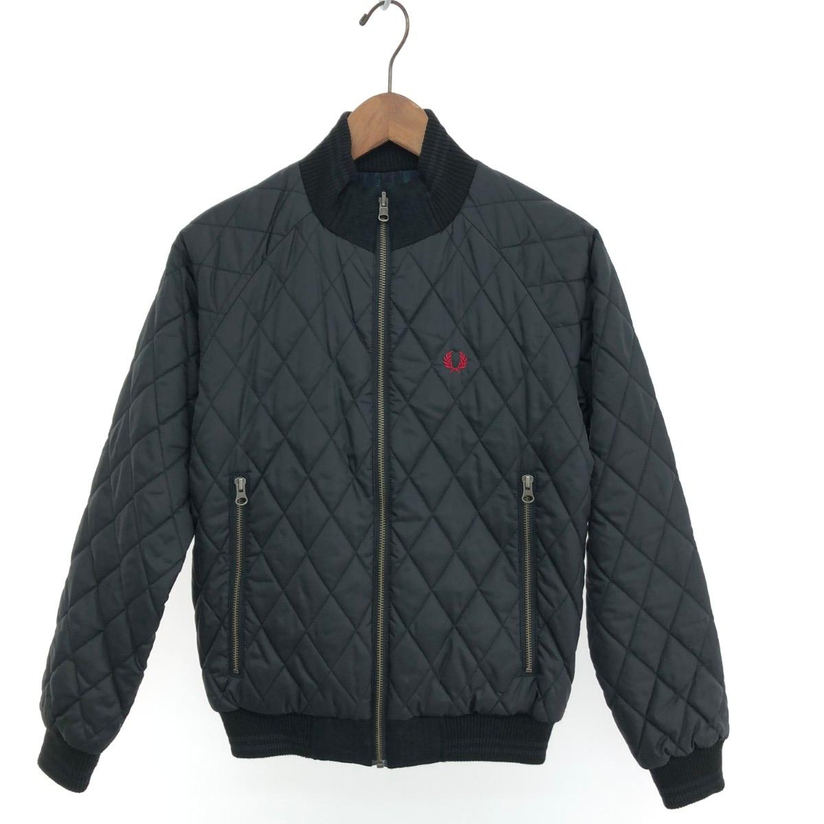 FRED PERRY フレッドペリー リバーシブルキルティングジャケット 良好 サイズ:S ブルゾン/キルティング/チェック F2230 ブラック メンズ【中古】｜リサイクル ティファナ