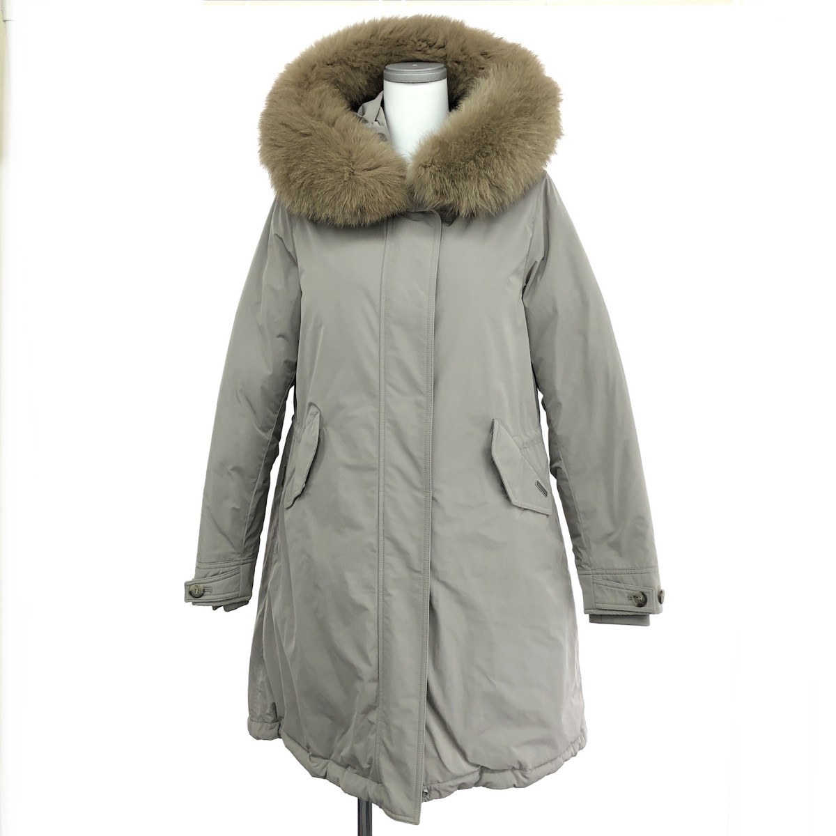 WOOLRICH ウールリッチ ダウンコート 良好 サイズ:XS KEYSTONE/JS別注 WWOU0640 グレー レディース【中古】｜リサイクル ティファナ