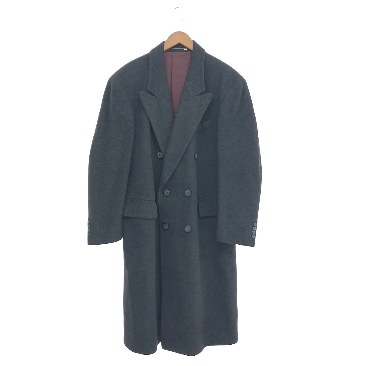biiltel   カシミヤダブルブレスドコート   EURO VINTAGE/カシミール100％    薄墨色 メンズ【中古】