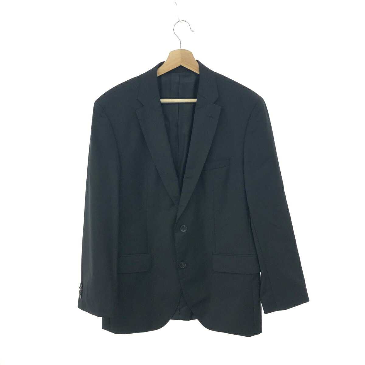 HUGO BOSS ヒューゴボス 2Bジャケット 良好 サイズ:50 REDA/Super 110 ブラック メンズ【中古】｜リサイクル ティファナ