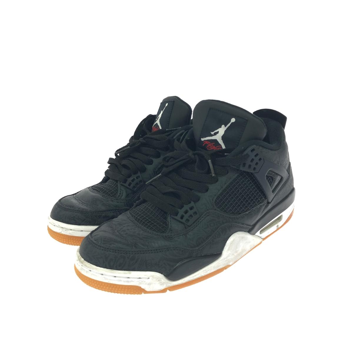 NIKE ナイキ スニーカー 表記サイズ:28.5 エアージョーダン4レトロ/レーサーブラックガム CL1184-001 ブラック メンズ【中古】｜リサイクル ティファナ