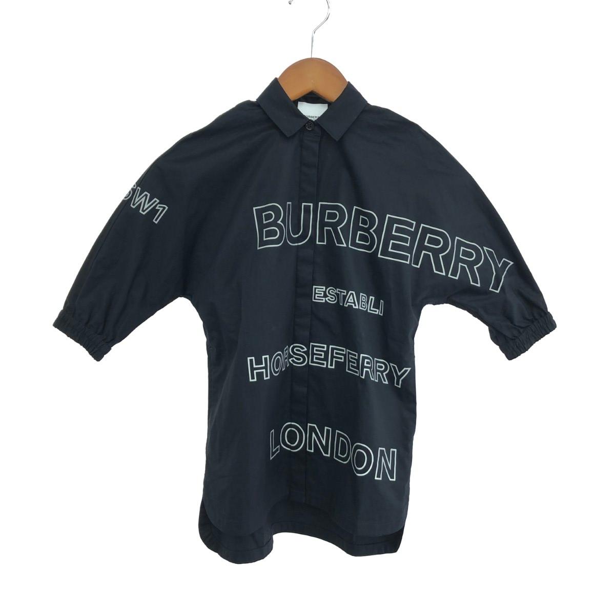 BURBERRY LONDON バーバリーロンドン 上衣 配管乗り合い船 思わしい 大いさ:Y4/104糎  8040967   黒いこと キッズ【中古】
