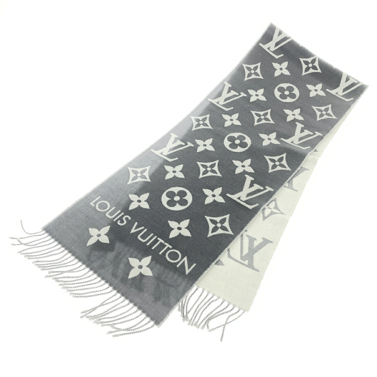 LOUIS VUITTON ルイヴィトン えり巻き/エセンシャル 思わしい   M77727/MR0223   薄墨色 ユニ一発やる【中古】