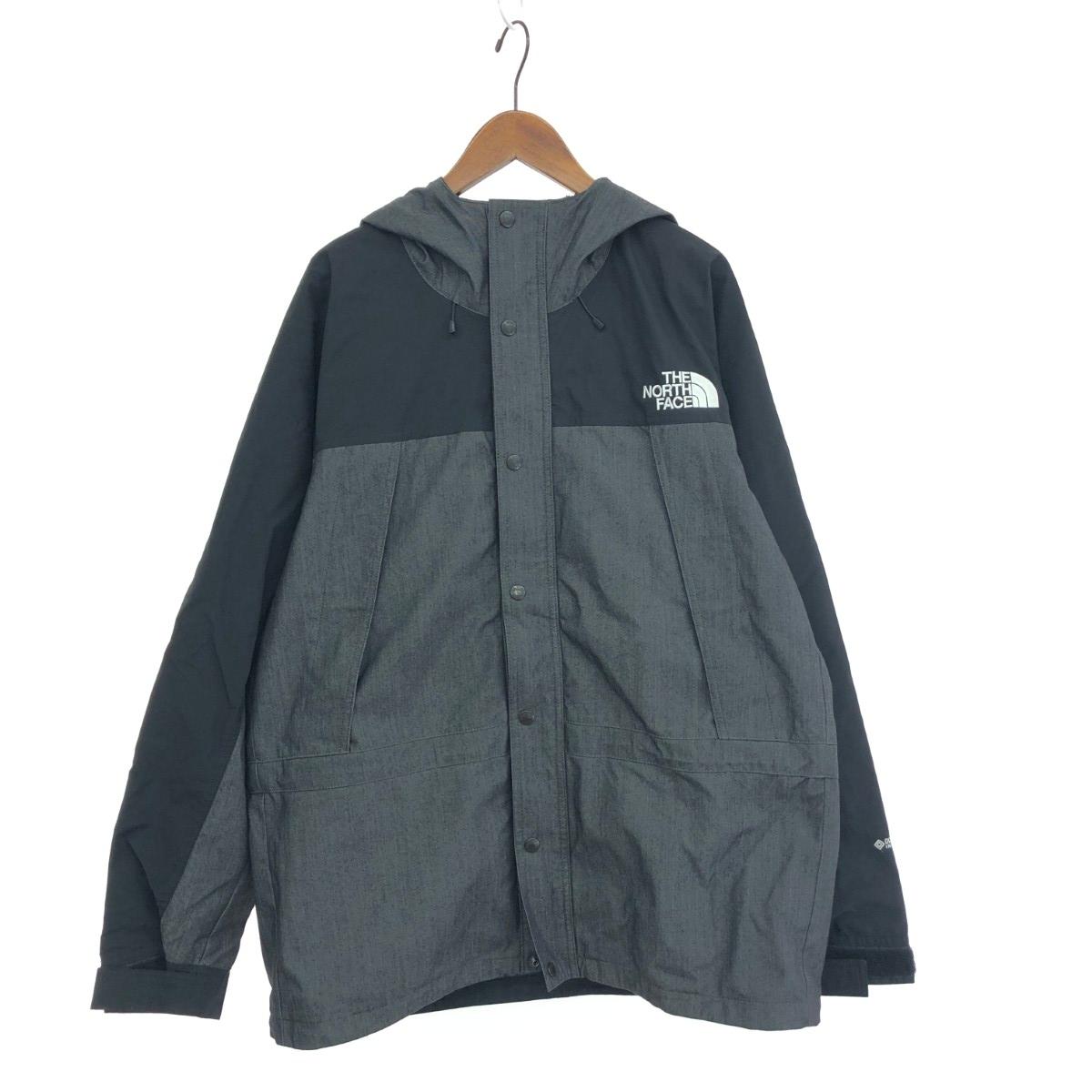 THE NORTH FACE ザノースフェイス マウンテンライトデニムジャケット  大きさ:XXL LIGHT DENIM JACKET NP12032   黒いこと メンズ【中古】