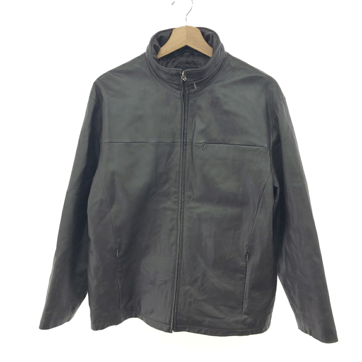 Bay Leaf ベイリーフ レザージャケット サイズ:S シングルライダース/アウター 羊革 ブラウン メンズ【中古】｜リサイクル ティファナ