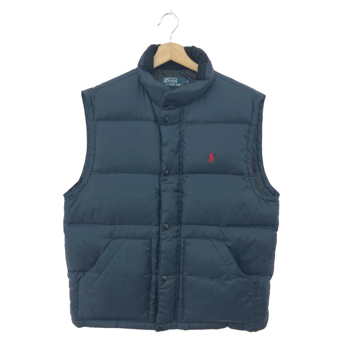 POLO RALPH LAUREN ポロラルフローレン 落ち込む限りない 好ましい 大きさ:M 子馬刺しゅうあり    米国海軍 メンズ【中古】