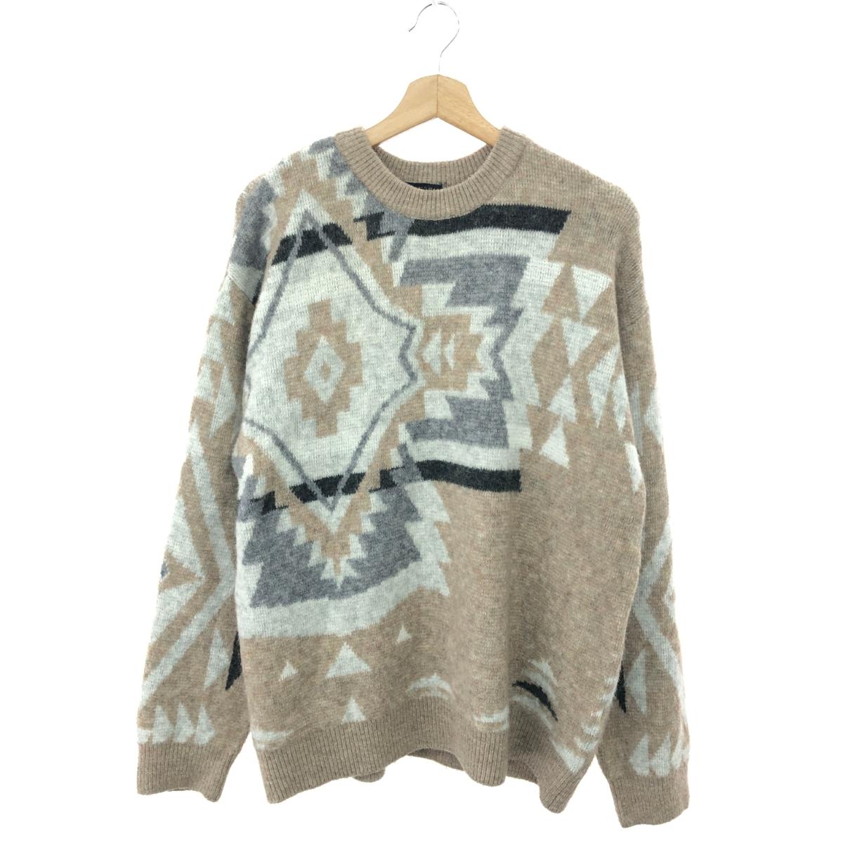 PENDLETON ペンドルトン 長袖編み物  大きさ:M 原住民柄 1575-6213   マルチ色合い/赤銅色 メンズ【中古】