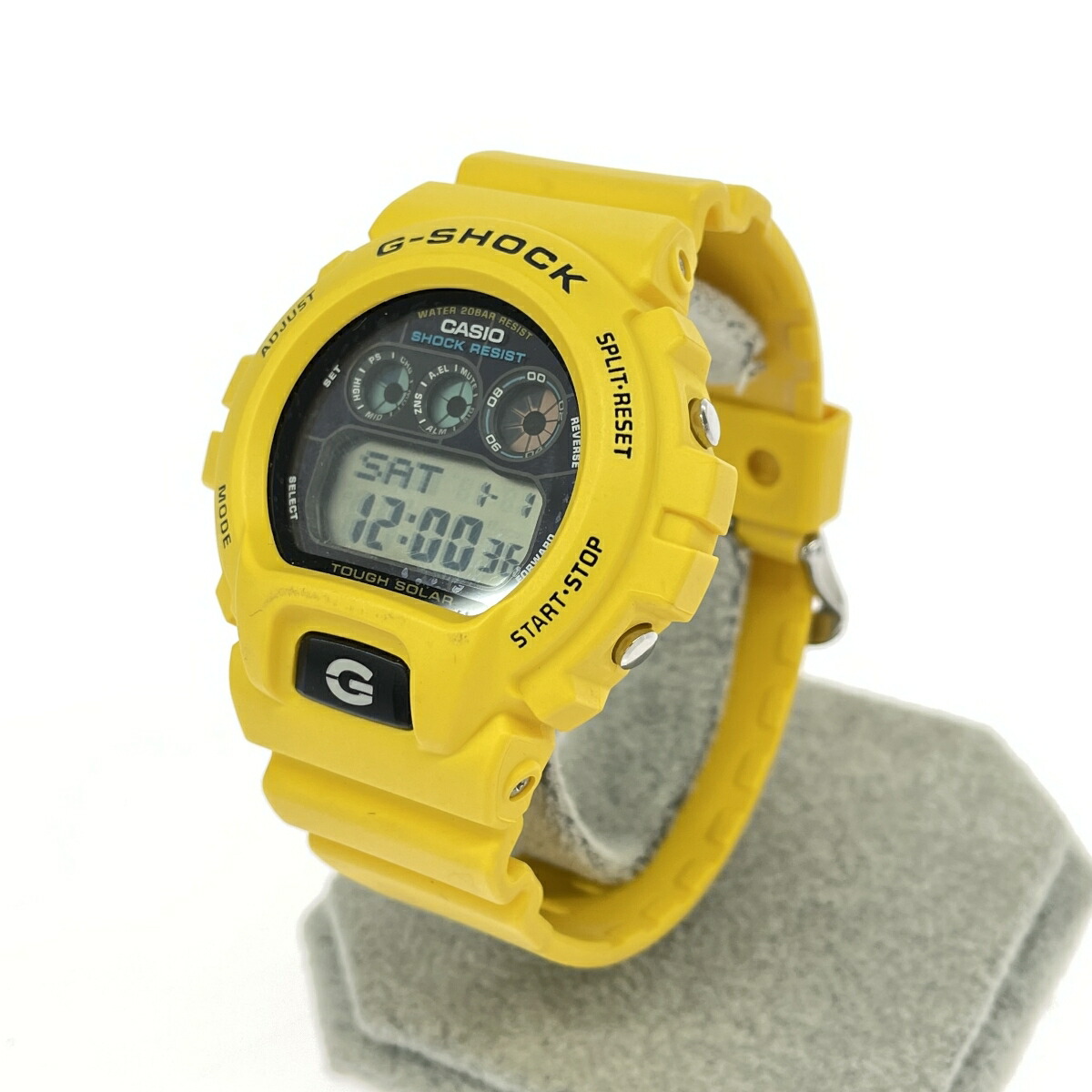 G-SHOCK Gぼうぜん自失 ソーラーウオッチ 好ましい  デジタル/手ごわいソーラー G-6900A   黄色 メンズ【中古】