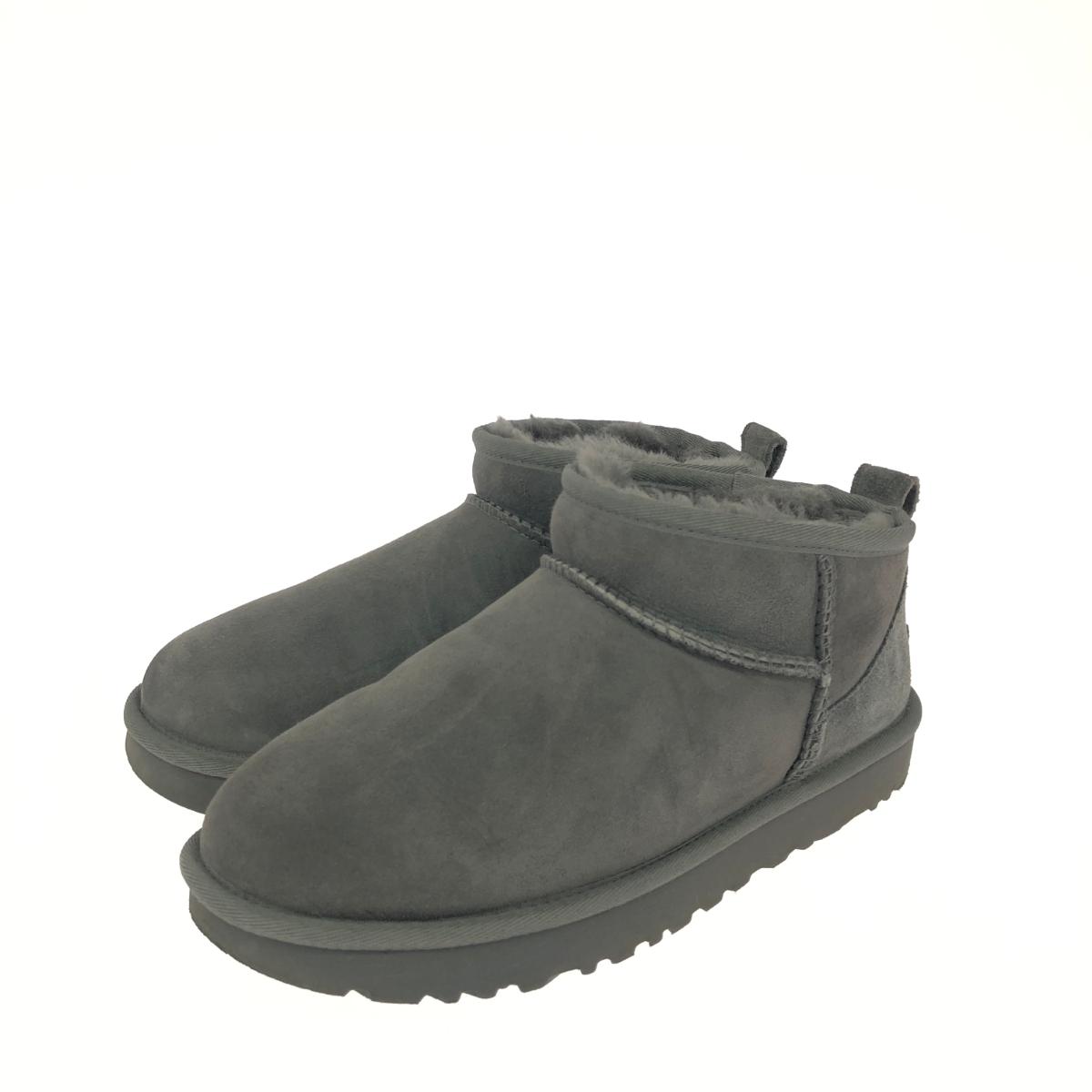 UGG アグ ムートンブーツ/クラシックウルトラミニ  書きあらわす大きさ:24.0珊     薄墨色 レディース【中古】