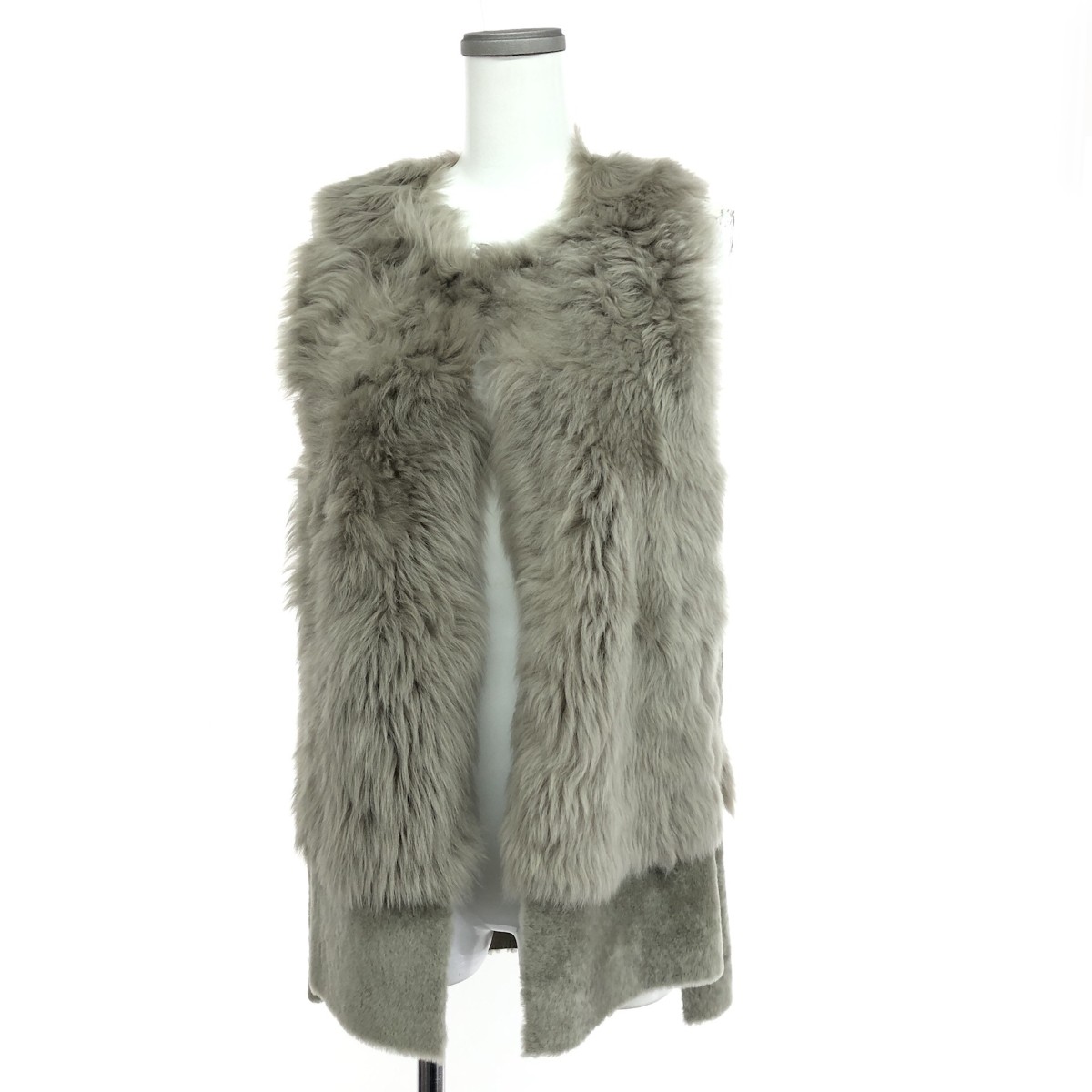 KARL DONOGHUE カールドノヒュー Lambskin ジレ 思わしい 大きさ:XS Muse de Deuxieme classe/羊肉    グレージュ レディース【中古】