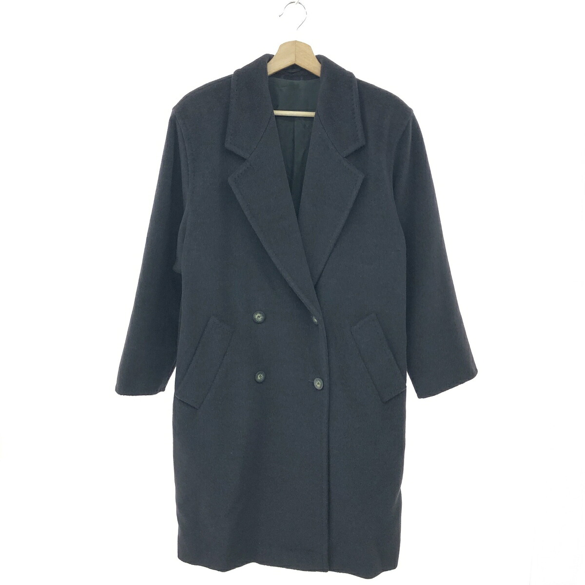 SPORTMAX スポーツマックス ダブルブレストコート 良好 サイズ:40 ウール/イタリア製/ロング ブラック レディース【中古】｜リサイクル ティファナ