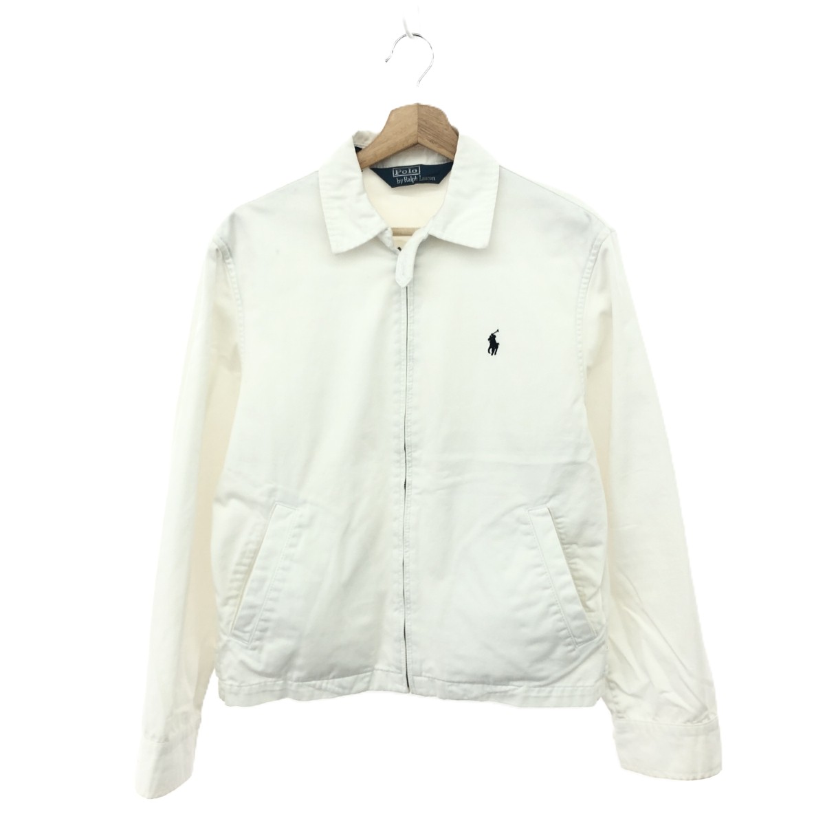 POLO RALPH LAUREN ポロラルフローレン スウィングトップジャケット サイズ:S 90s コットン100% ホワイト メンズ【中古】|リサイクル ティファナ