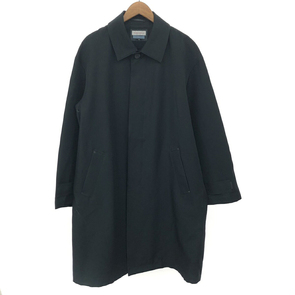 MAISON SPECIAL メゾンスペシャル メゾンスペシャル/テックファブリック3Lステンカラーコート サイズ:48 11191161202 ブラック メンズ【中古】｜リサイクル ティファナ