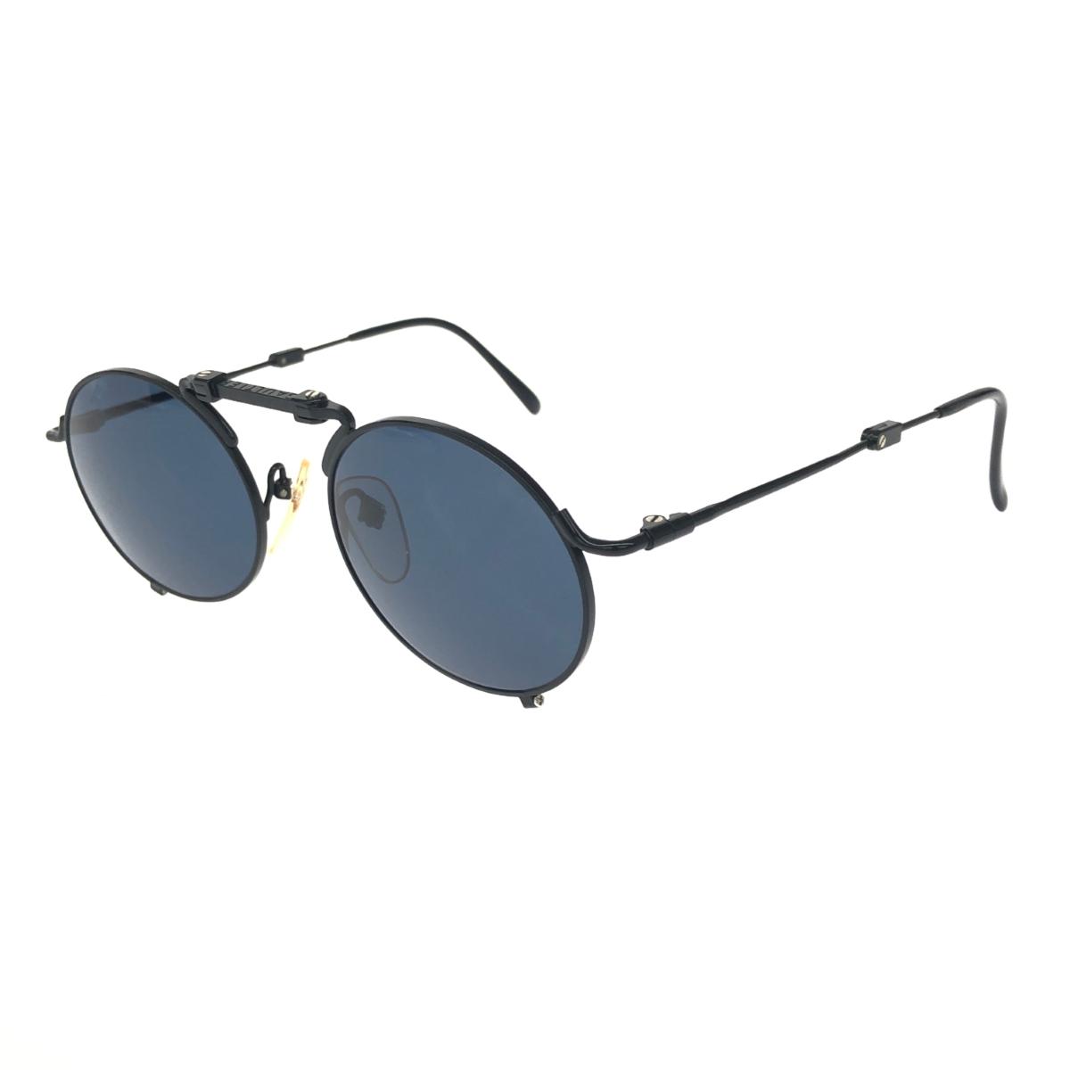 JEAN PAUL GAULTIER ジャンポールゴルチエ 黒眼鏡 好ましい  折り畳み式/オーバル型 56-9101/ヴィンテージ品   黒いこと ユニ一発やる【中古】