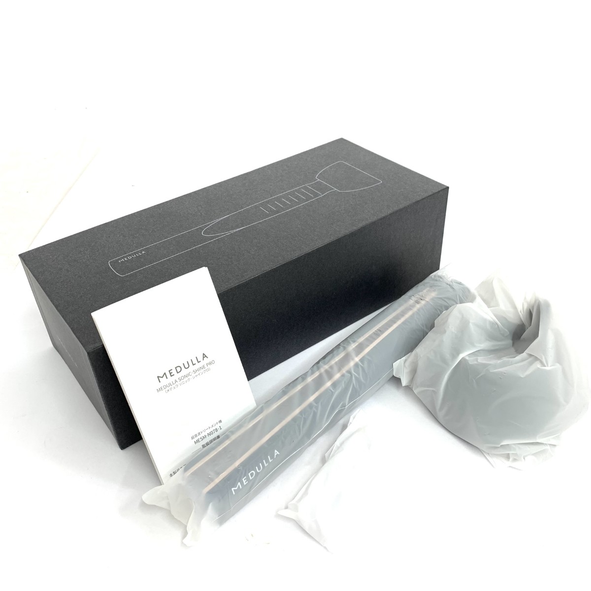 MEDULLA メデュラ 髪の毛鉄 新品負けず劣らず  SONIC-SHINE PRO/ヘアケアトリートメント機 MESM-N078-1   黒いこと レディース【中古】