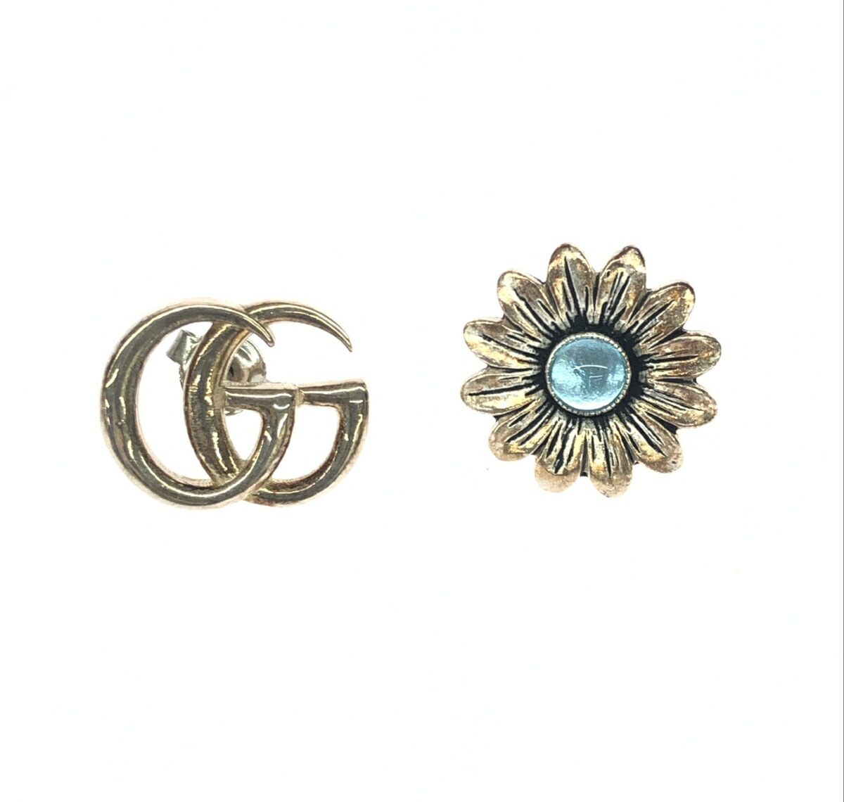 GUCCI グッチ ピアス 良好 ダブルGフラワースタッズピアス/SV925 シルバーカラー レディース【中古】|リサイクル ティファナ