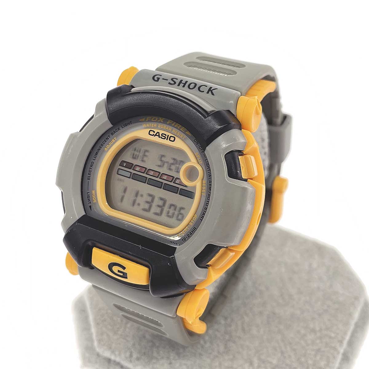 G-SHOCK ジーショック ウォッチ/石英 好ましい  デジタル DW-002J   薄墨色×オレンジ色 メンズ【中古】