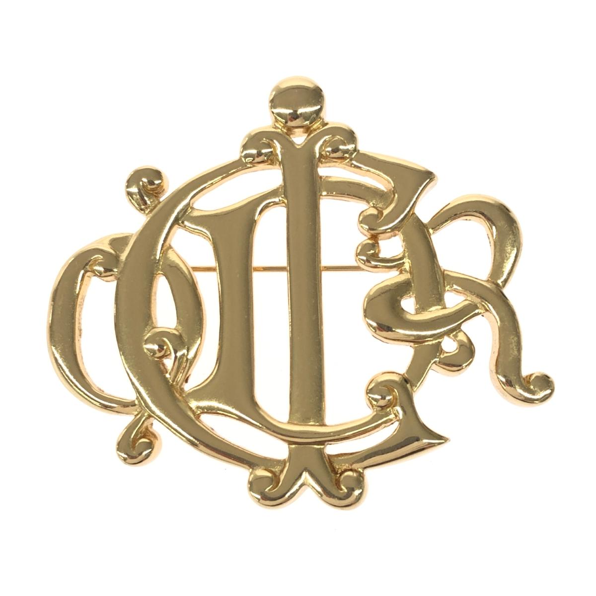 Christian Dior クリスチャンディオール ブローチ ドイツ製/CDロゴ/エンブレムロゴ ヴィンテージ ゴールドカラー レディース【中古】|リサイクル ティファナ