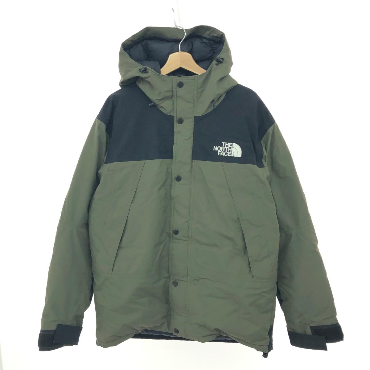 THE NORTH FACE ザノースフェイス マウンテンダウンジャケット  大層らしい大きさ:XL ゴアテックス製 ND91930   カーキ/緑であること メンズ【中古】