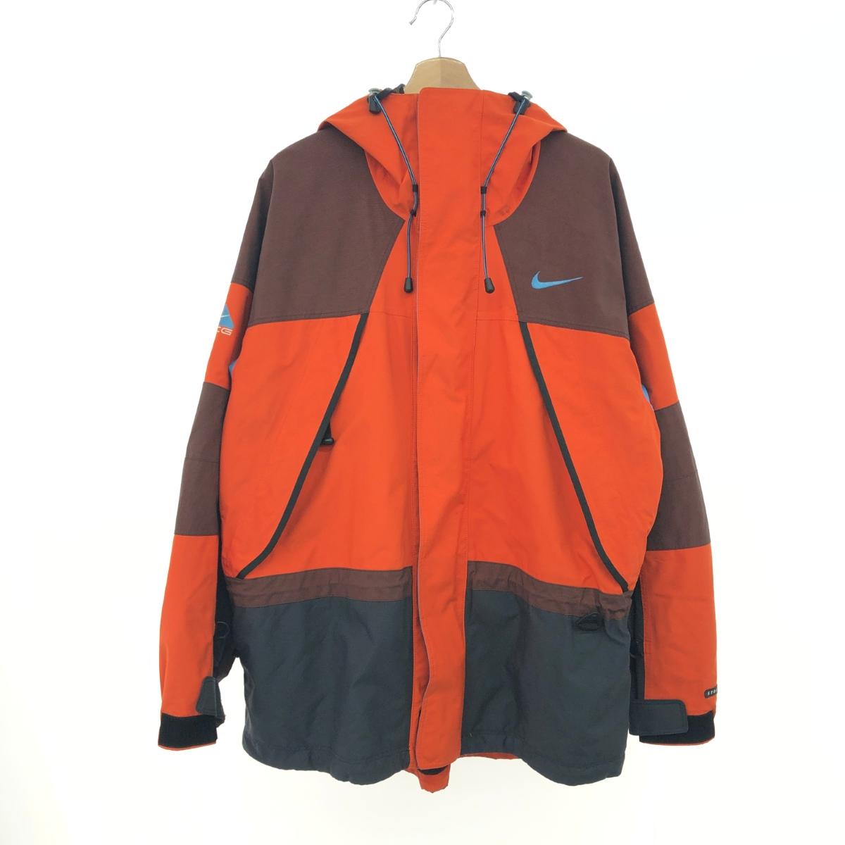 NIKE ナイキ フーデットジャケット ACG  大きさ:M  90s   赤銅色/オレンジ色 メンズ【中古】