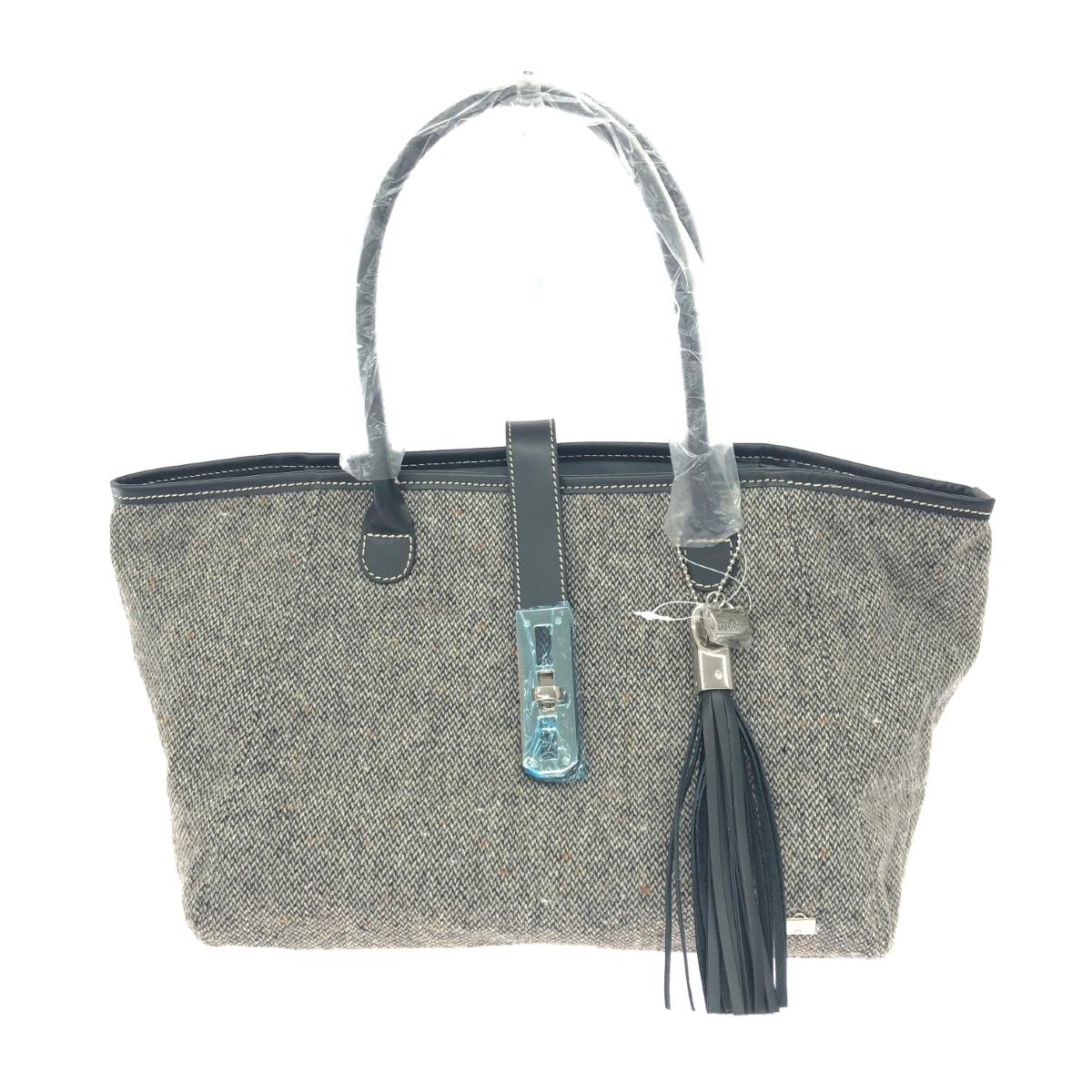天使の都市 BAGAGERIE ラバガジェリー トートバッグ 未当て嵌める品  ツィード    薄墨色 レディース【中古】
