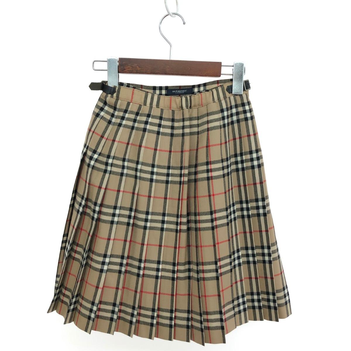 BURBERRY LONDON バーバリーロンドン さあ美スコート/筋目 好ましい 大きさ:160 ノバチェック    赤銅色 キッズ【中古】