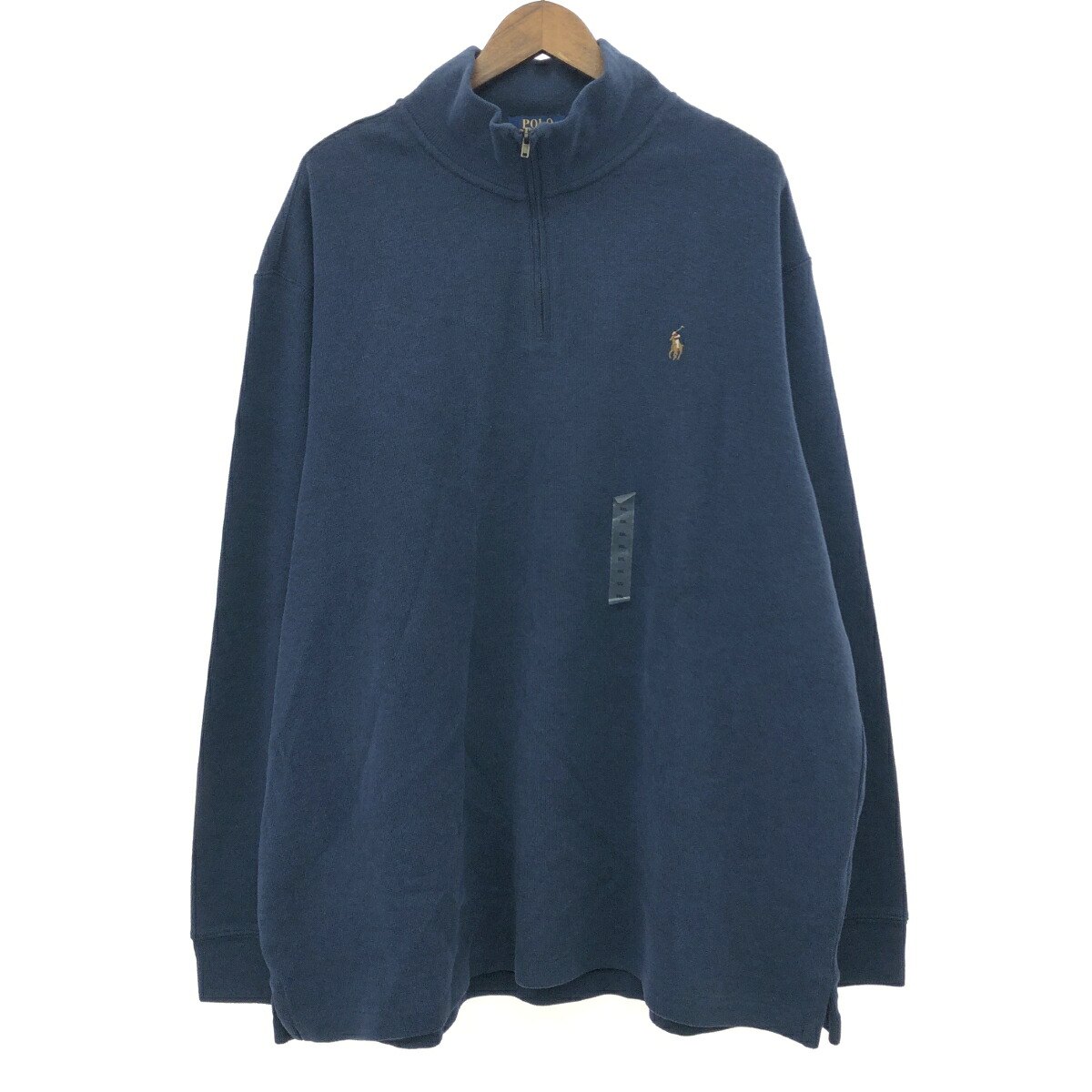 POLO RALPH LAUREN ポロラルフローレン ハーフジップスウェット 新品同様 サイズ:XXL ブルー メンズ【中古】｜リサイクル ティファナ 7,810円
