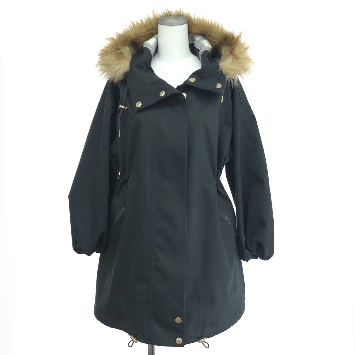 MACKINTOSH LONDON マッキントッシュ英国の首都 牟礼パーカー  大きさ:4 ナイロン L222HI1021COTI   黒いこと レディース【中古】