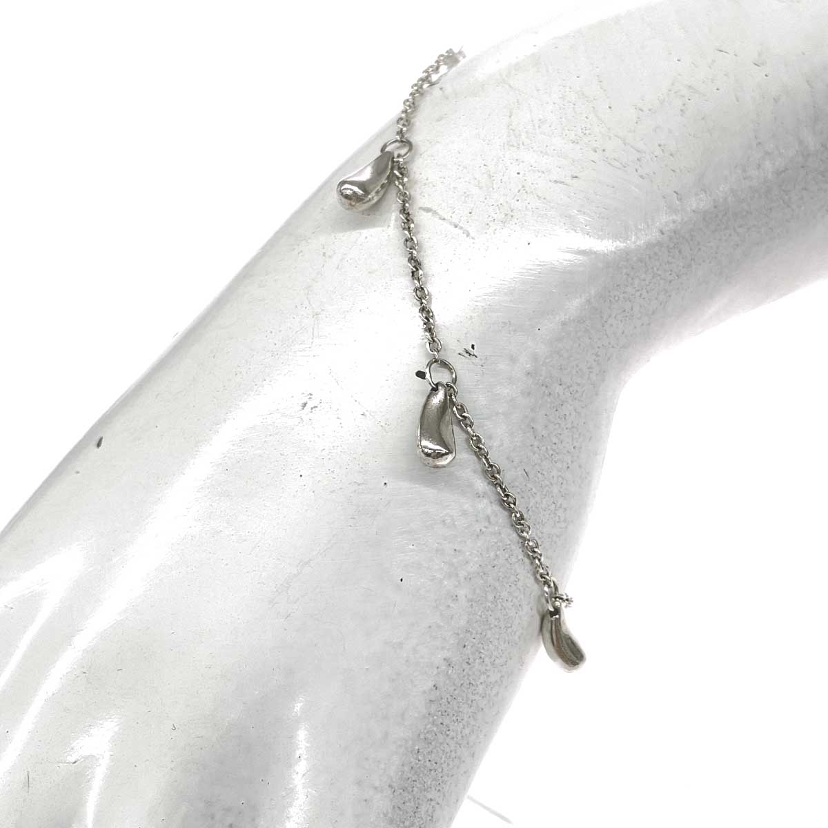 TIFFANY\u0026Co. ティファニー ティアドロップ5P腕輪 思わしい  ペレッティ/925    しろがね色色合い ユニ一発やる【中古】