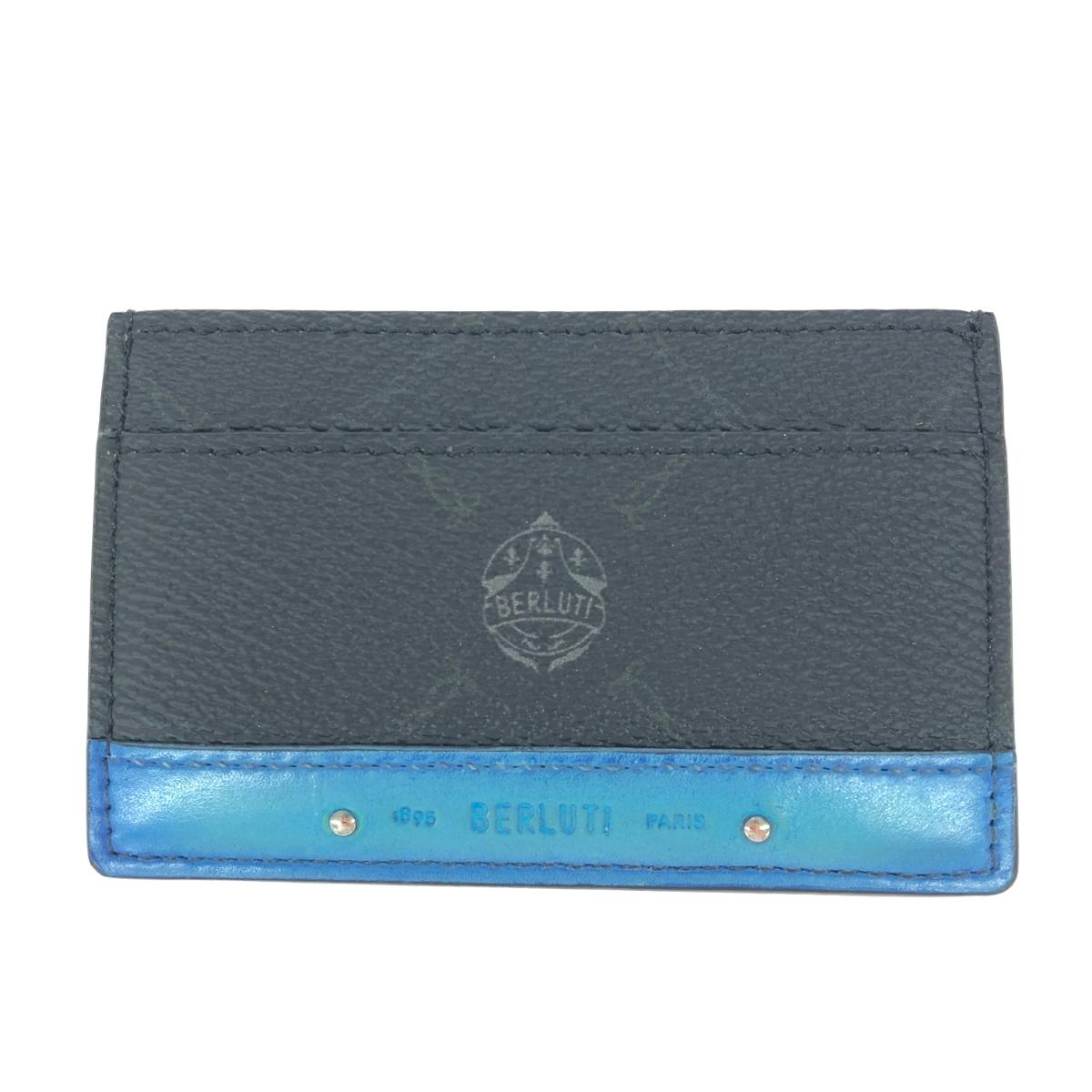 Berluti ベルルッティ セワット秒/歌留多入れもの       黒いこと/青色 メンズ【中古】