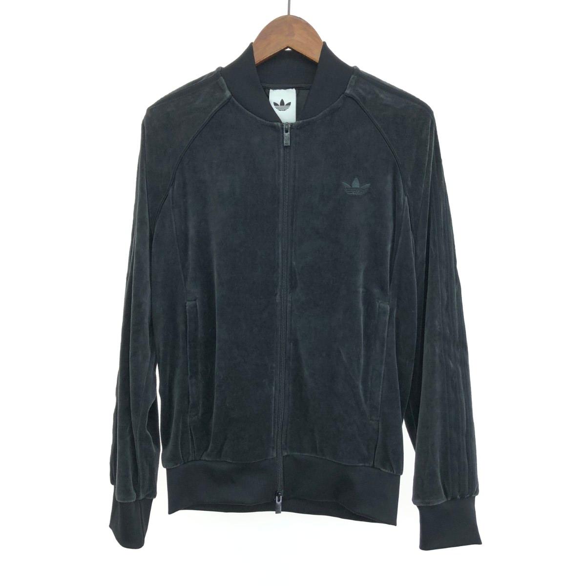 adidas originals アディダスオリジナルス トラックジャケット 良好 サイズ:L ベロア/25年 ブラック メンズ【中古】|リサイクル ティファナ