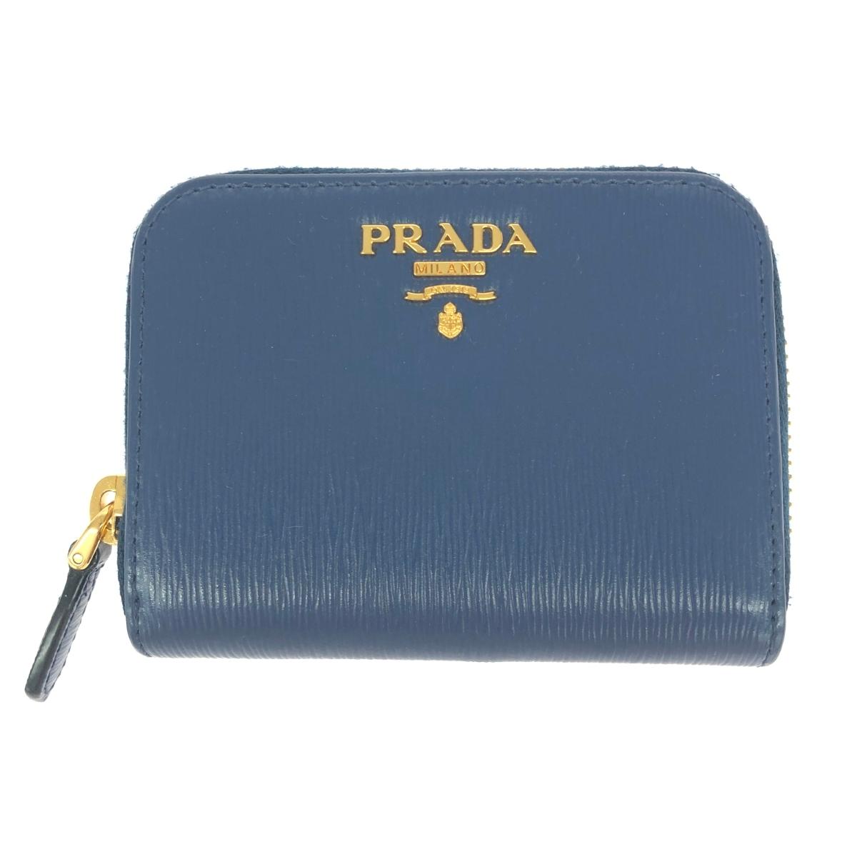 PRADA プラダ 紙入れ 好ましい  サフィアーノ 1MM268   米国海軍 レディース【中古】