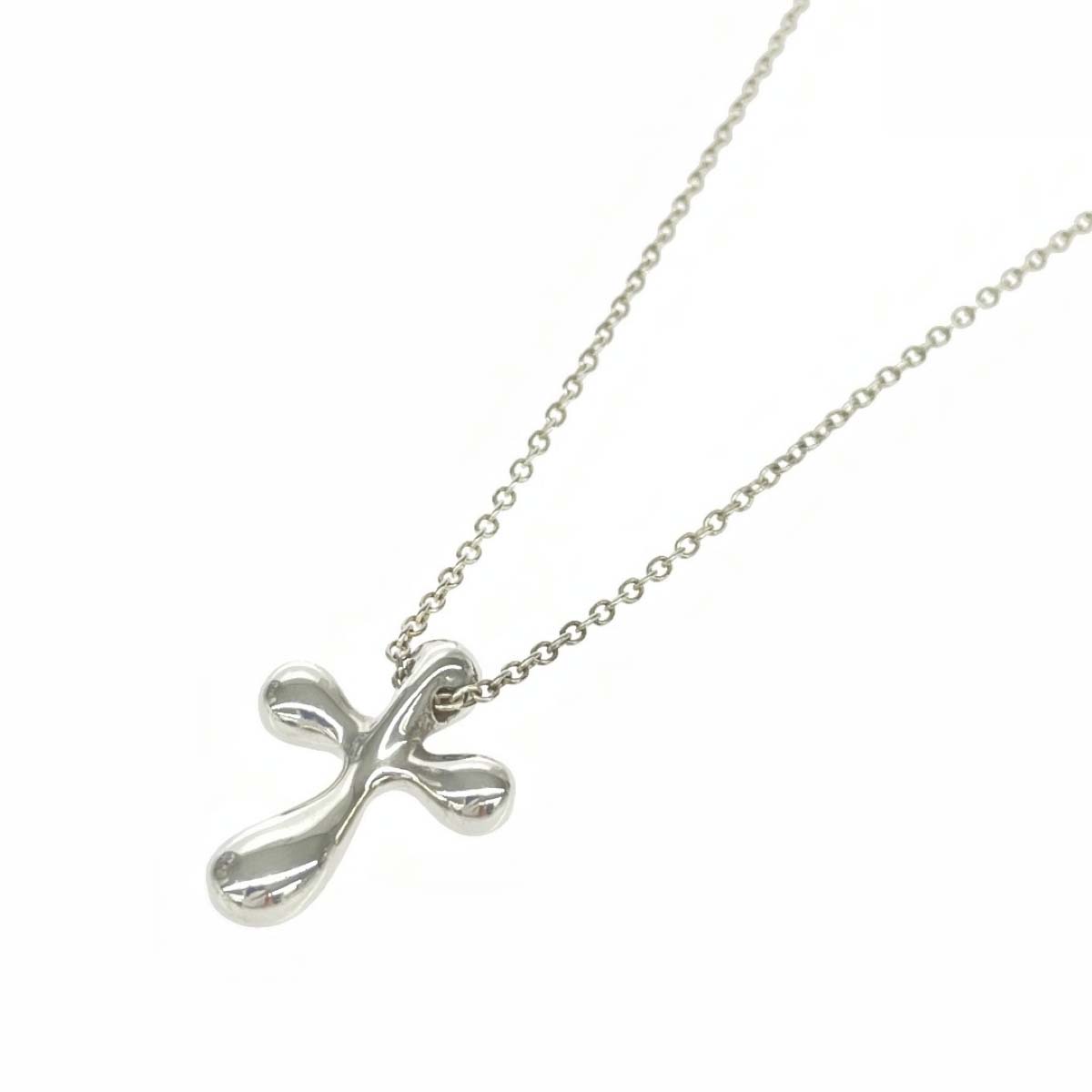 TIFFANY&Co. ティファニー SVネックレス 良好 スモールクロス/925/ シルバーカラー レディース【中古】｜リサイクル ティファナ