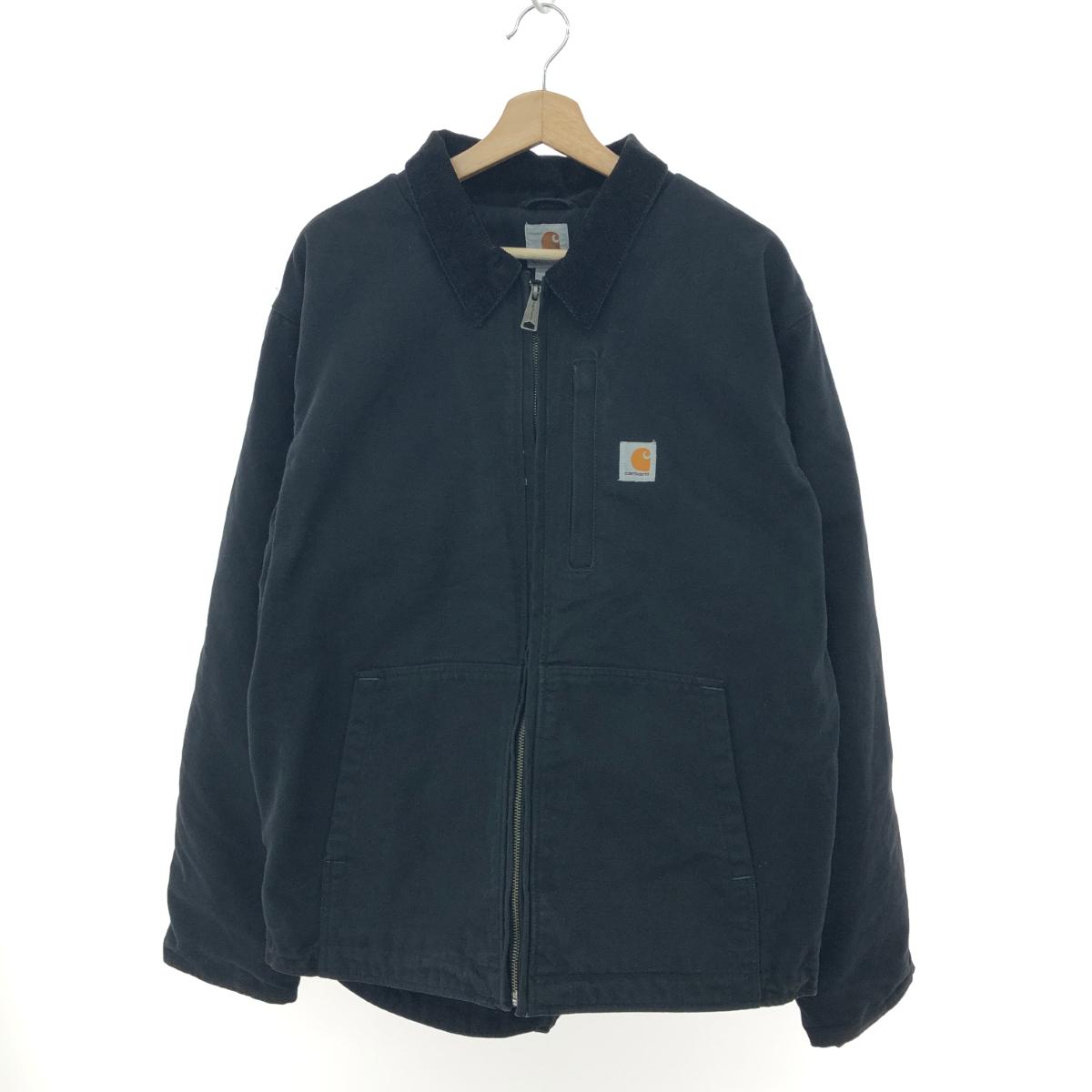 Carhartt 鉄道車両ハート形 フルスウィングアームストロングジャケット  大きさ:L  103370 001   黒いこと メンズ【中古】