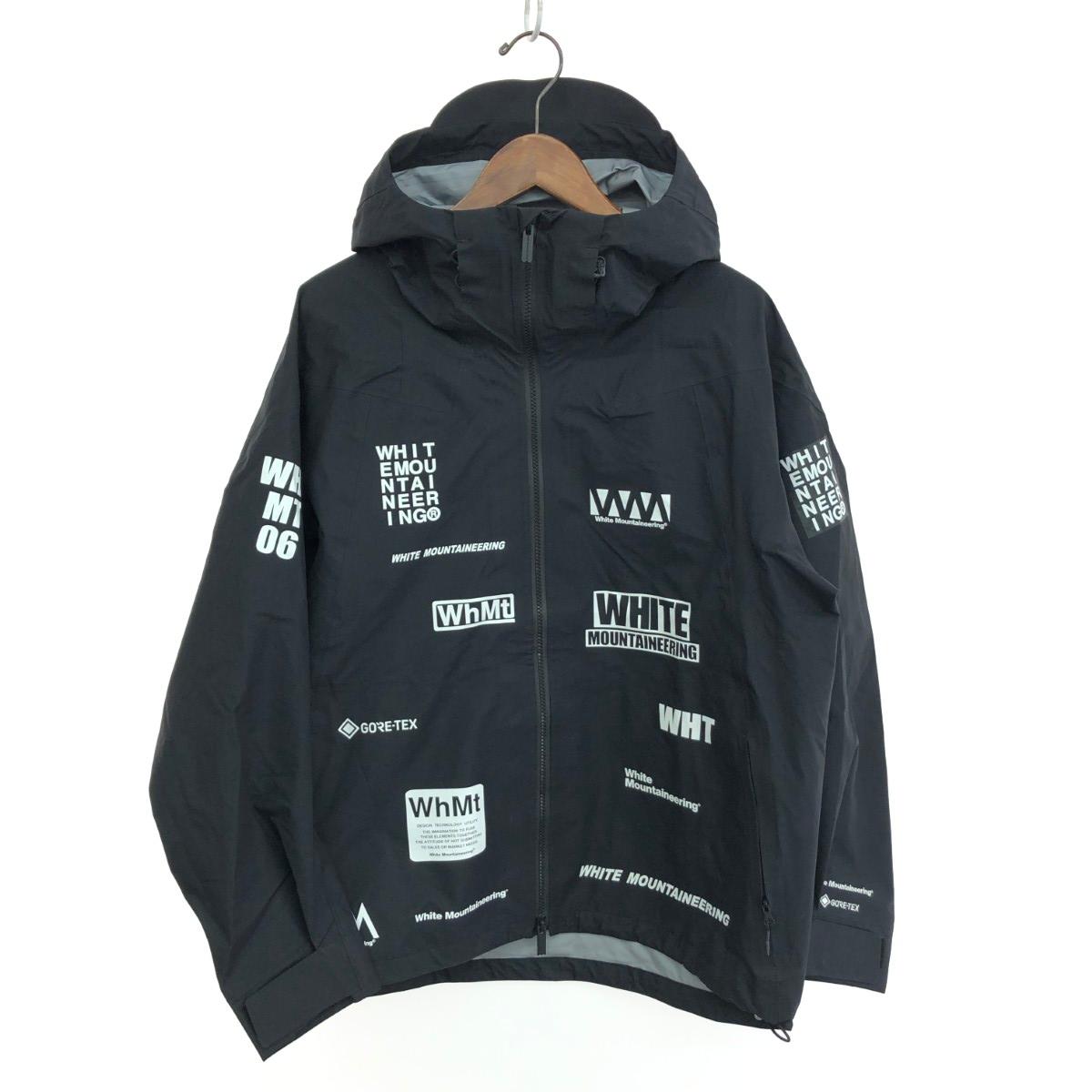 White Mountaineering ホワイトマウンテニアリング ロゴプリントマウンテンパーカー 良好 サイズ:1 GORE-TEX WM2173210 ブラック メンズ【中古】|リサイクル ティファナ